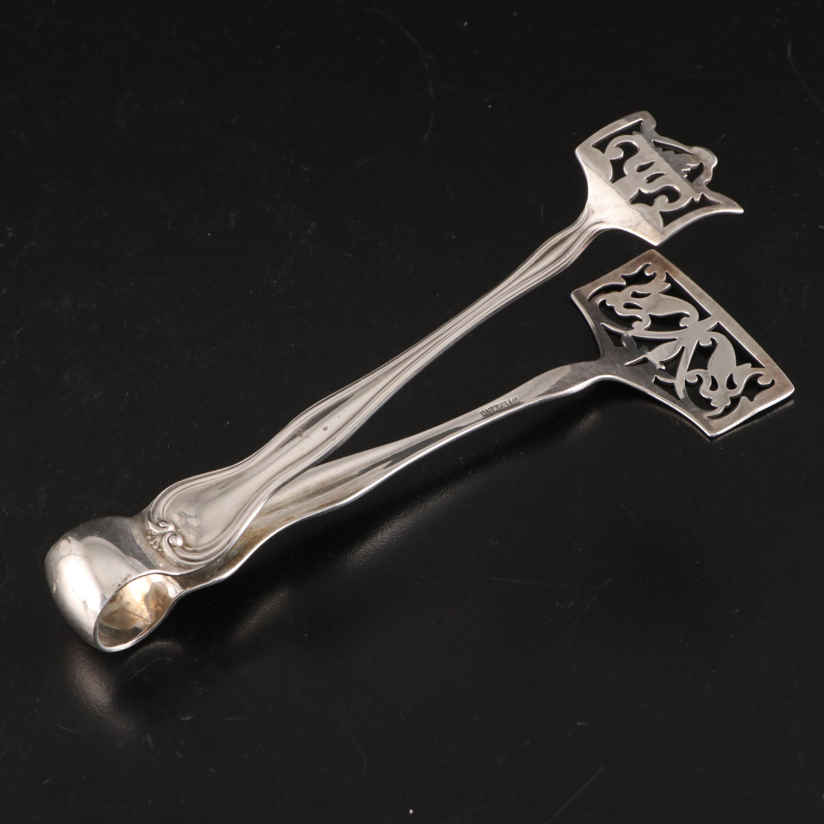 Tiffany & Co. "Olympian" and Other Sterling Silver Tongs