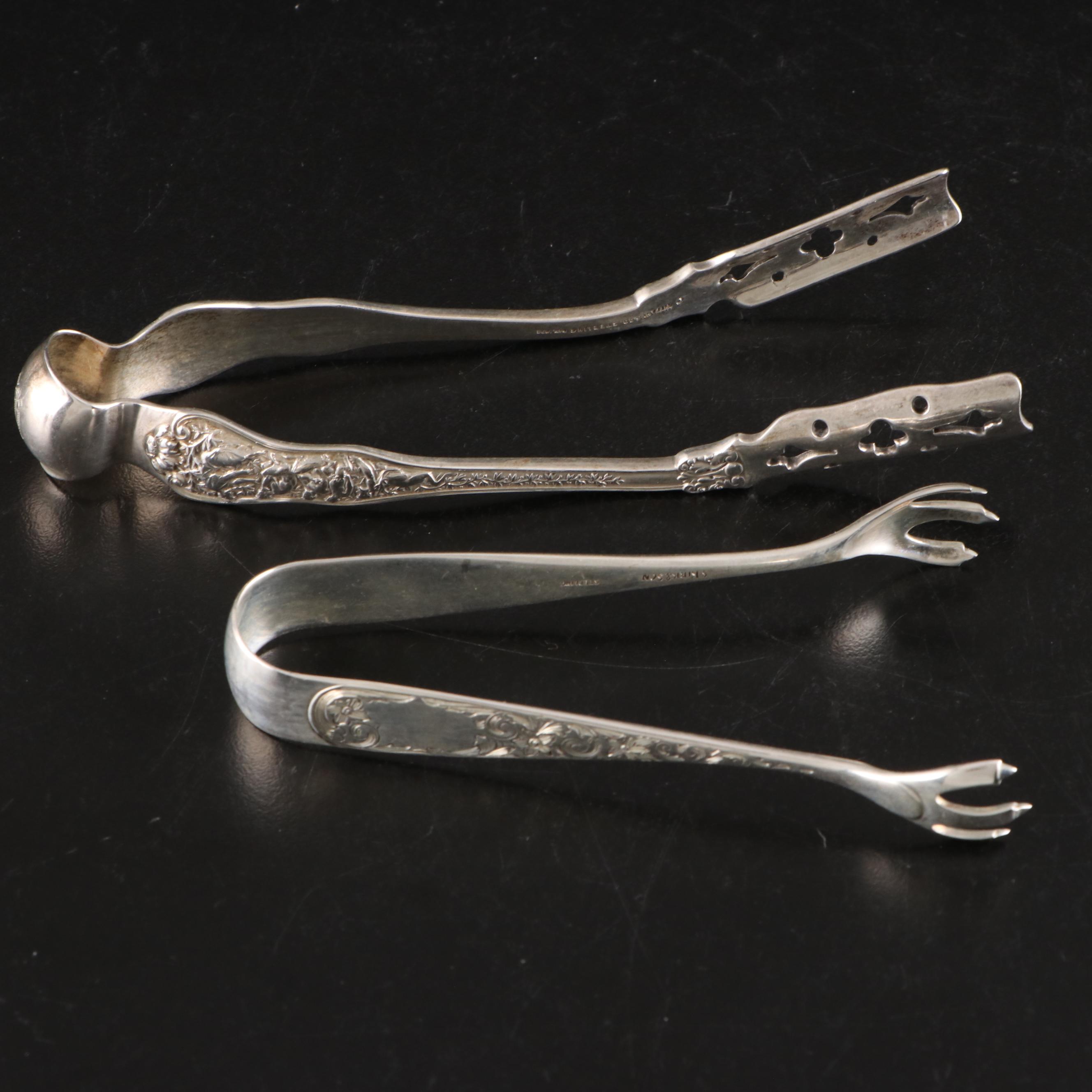 Tiffany & Co. "Olympian" and Other Sterling Silver Tongs