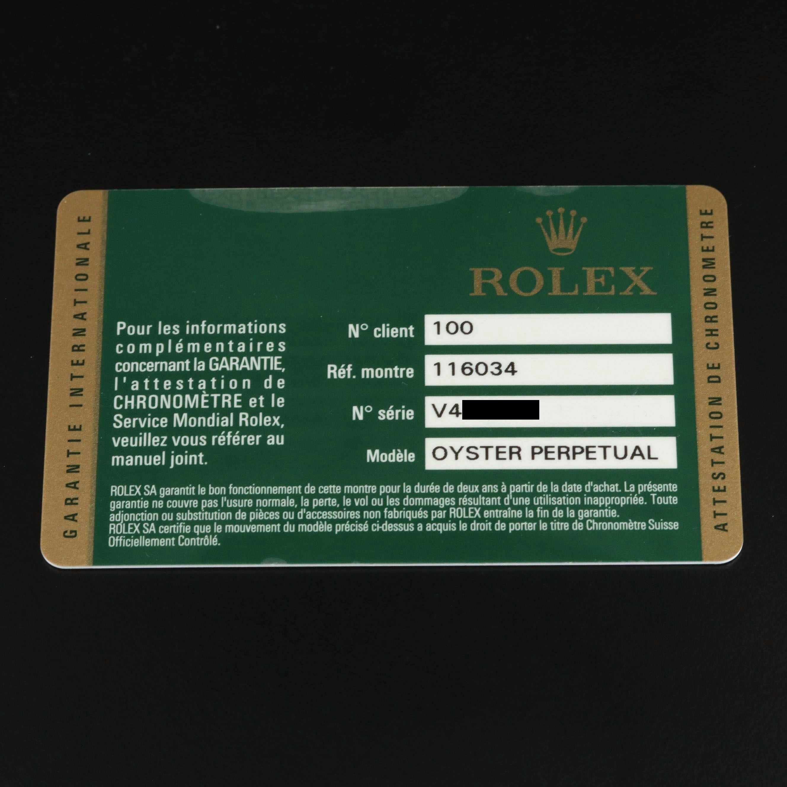 2008 Rolex Oyster Perpetual Watch