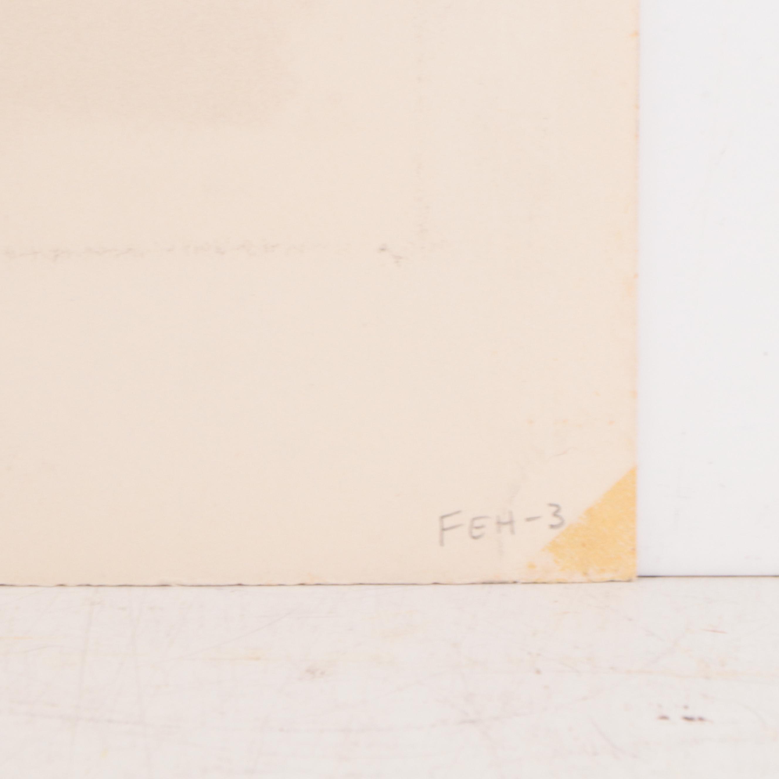 Georges Feher Lithograph of Harbor Scene