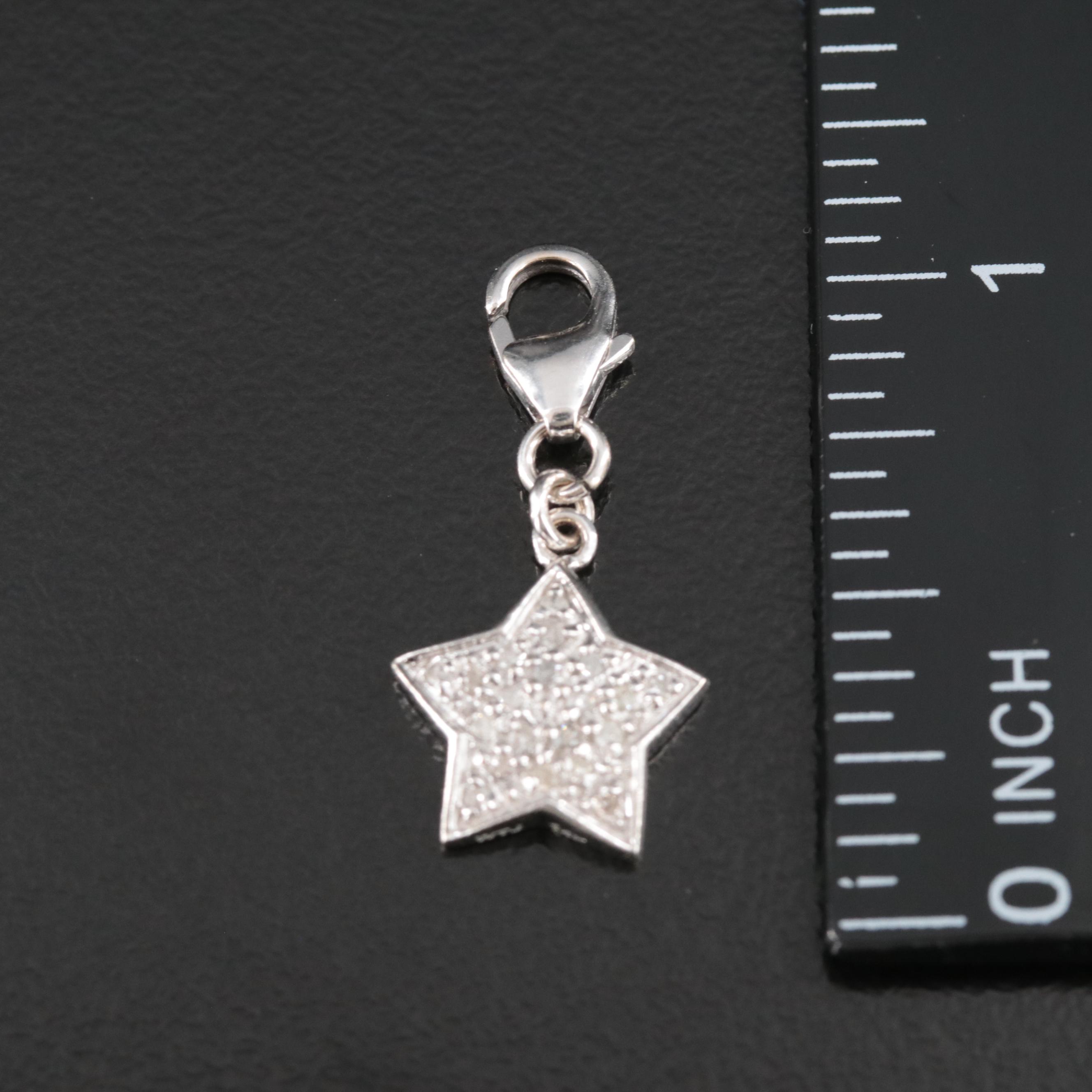 14K 0.10 CTW Diamond Star Charm Pendant