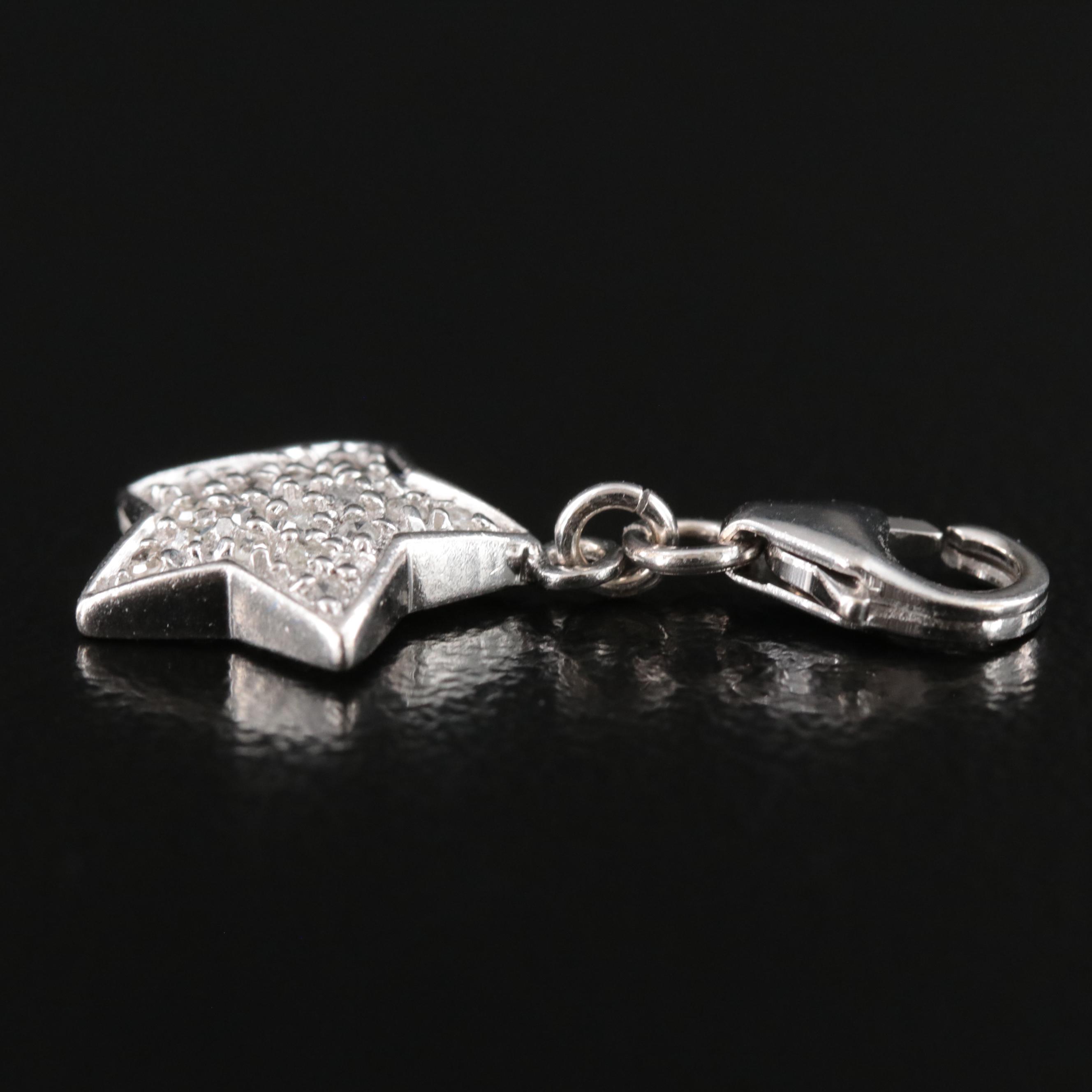 14K 0.10 CTW Diamond Star Charm Pendant