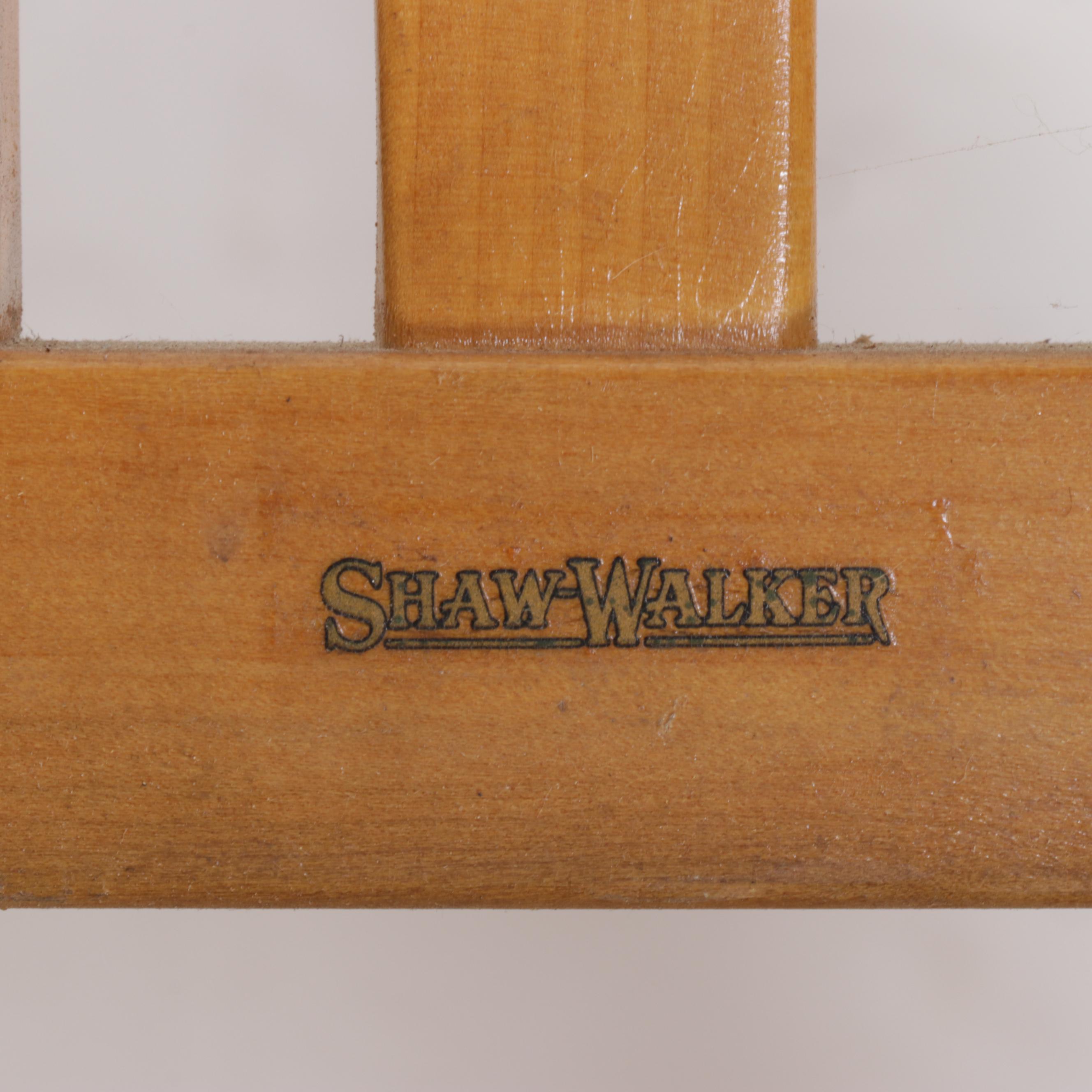 Six Shaw-Walker Mid Century Modern Aluminum and Maple Side Chairs, 1950s