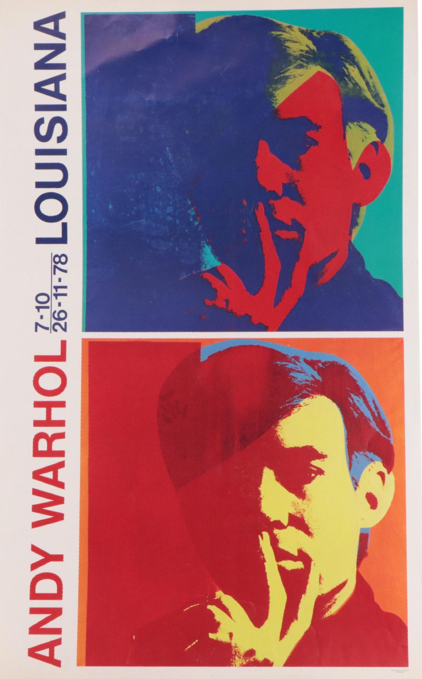 Andy Warhol Offset Lithograph Exhibition Poster for the Louisiana Museum, 1978