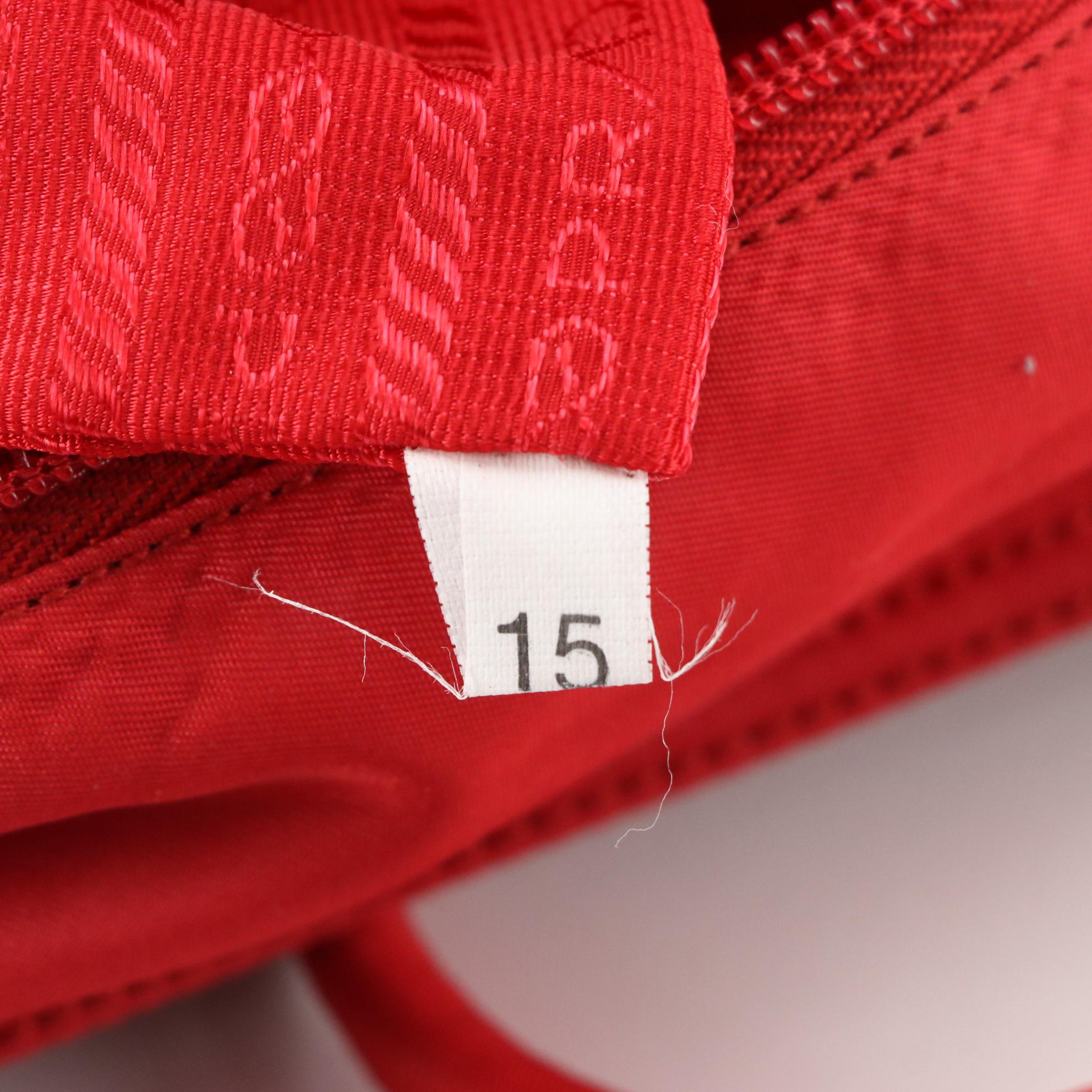 Prada Shoulder Tote in Red Nylon