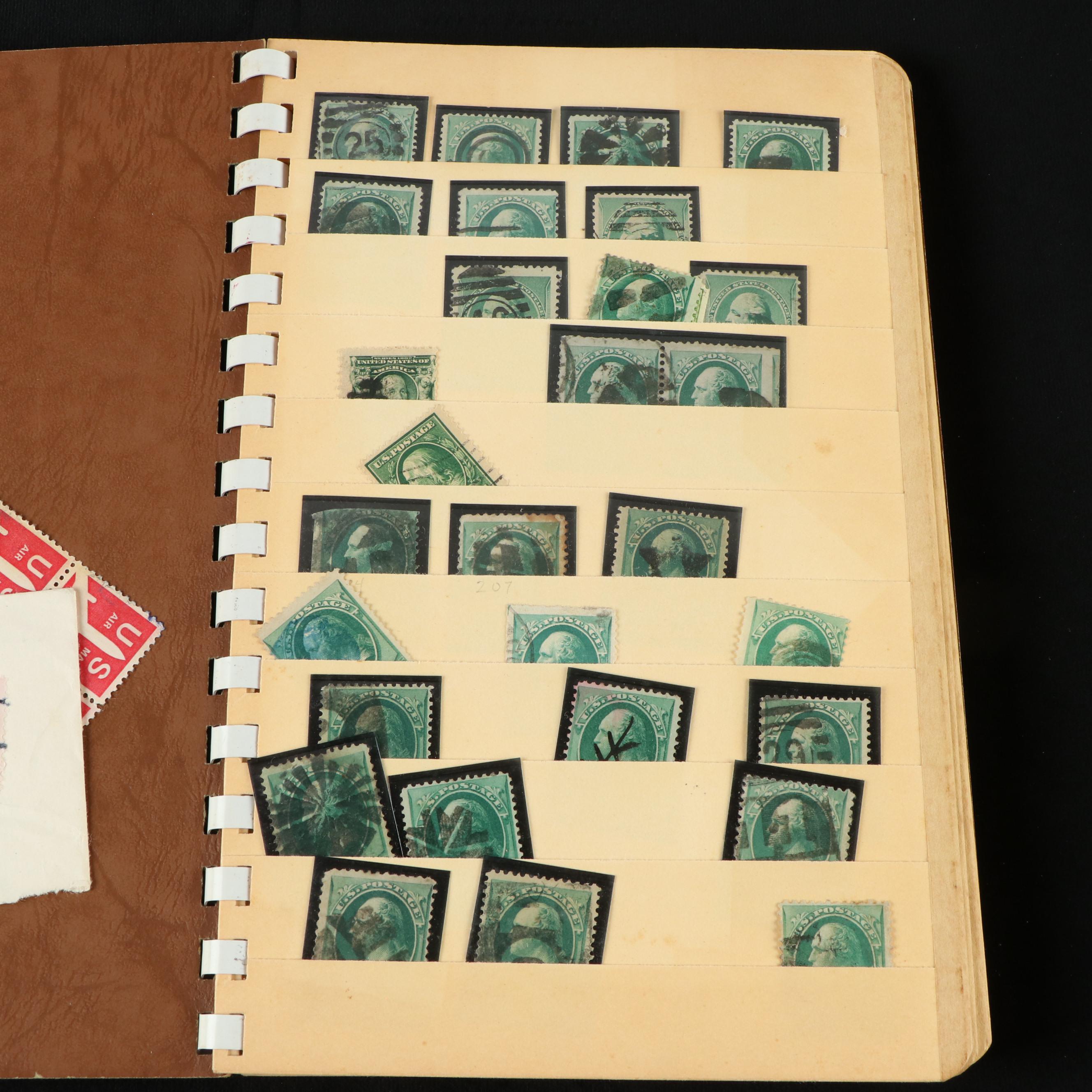 Vintage Stamp "Collectors Stock Book"