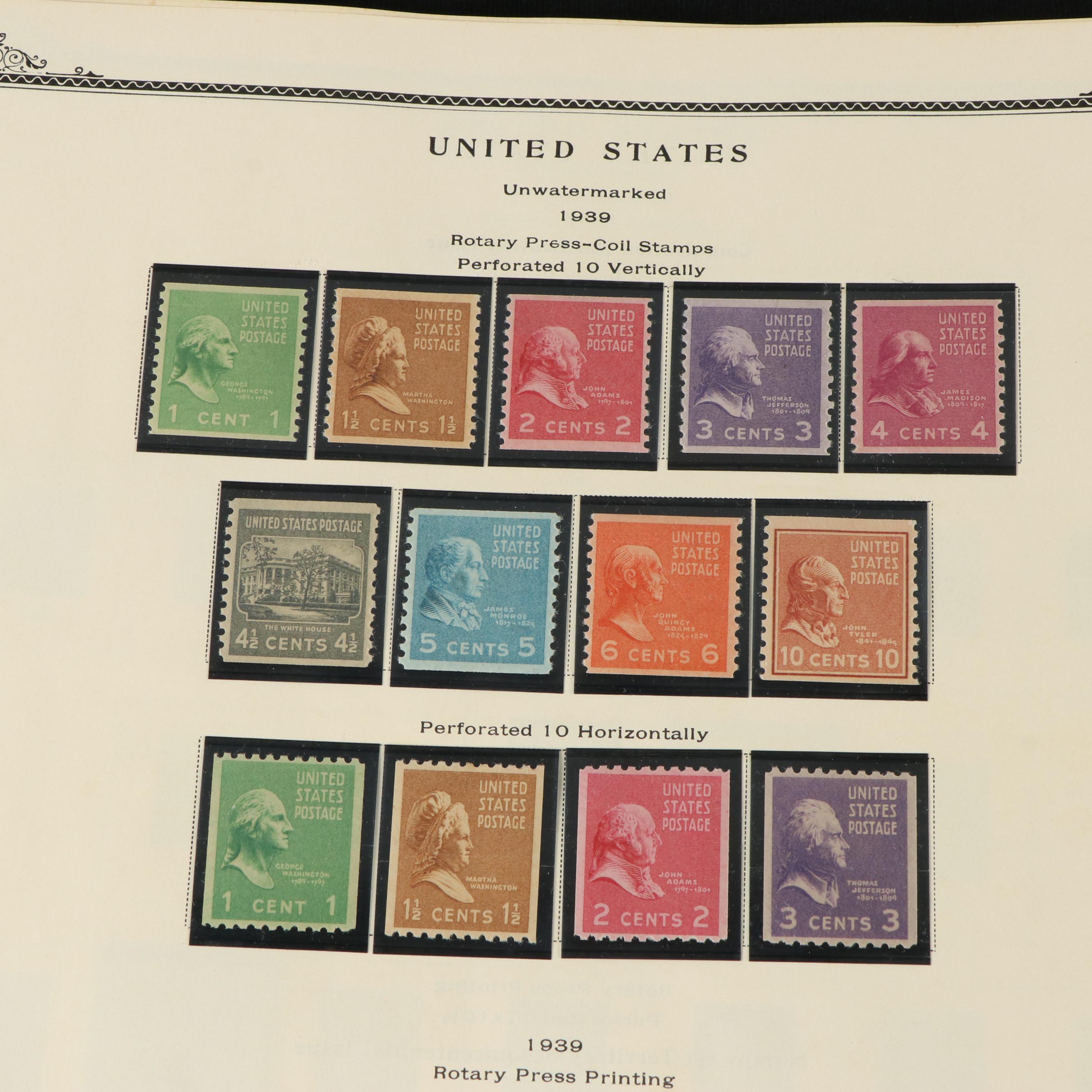 Two Vintage Postage Stamp Albums