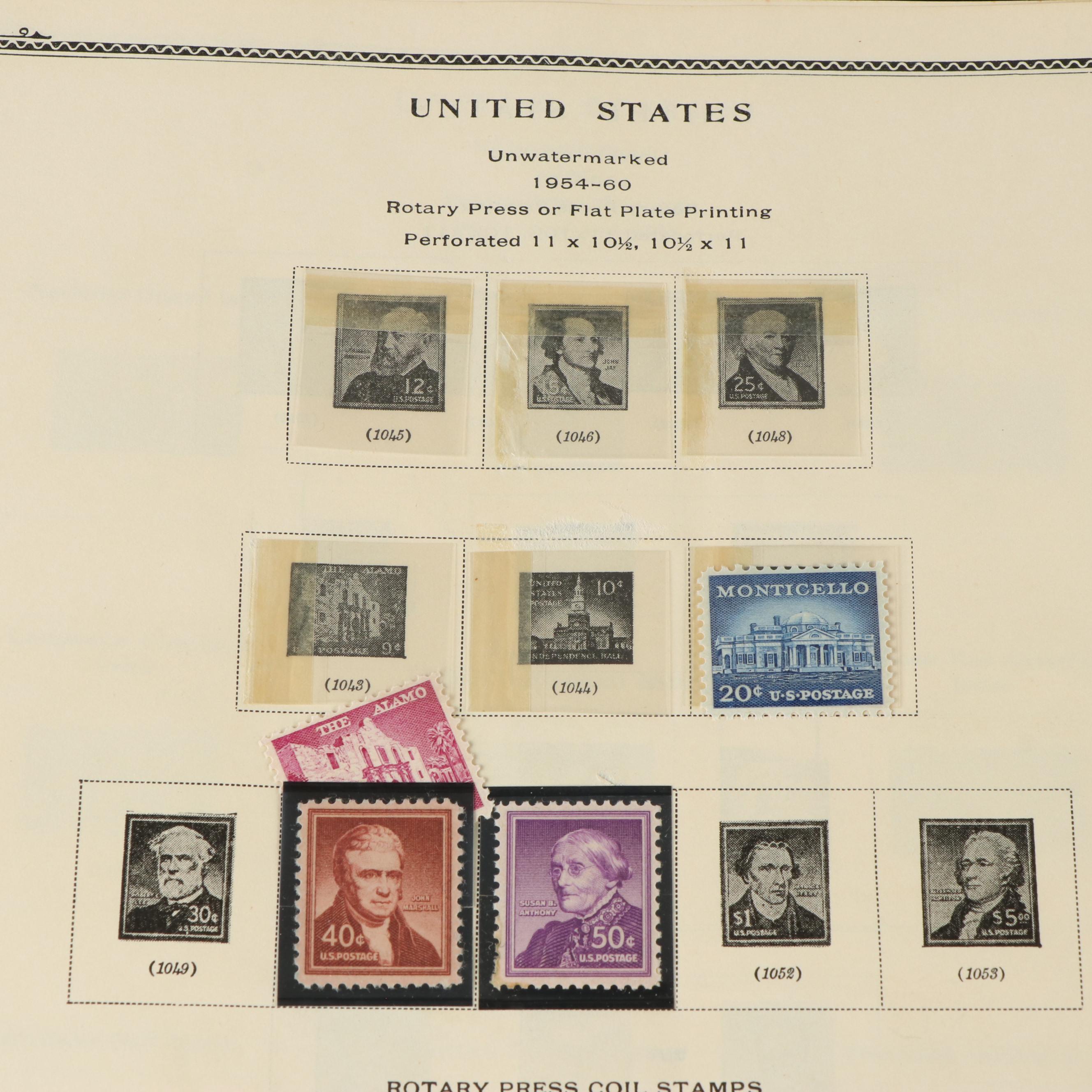 Two Vintage Postage Stamp Albums