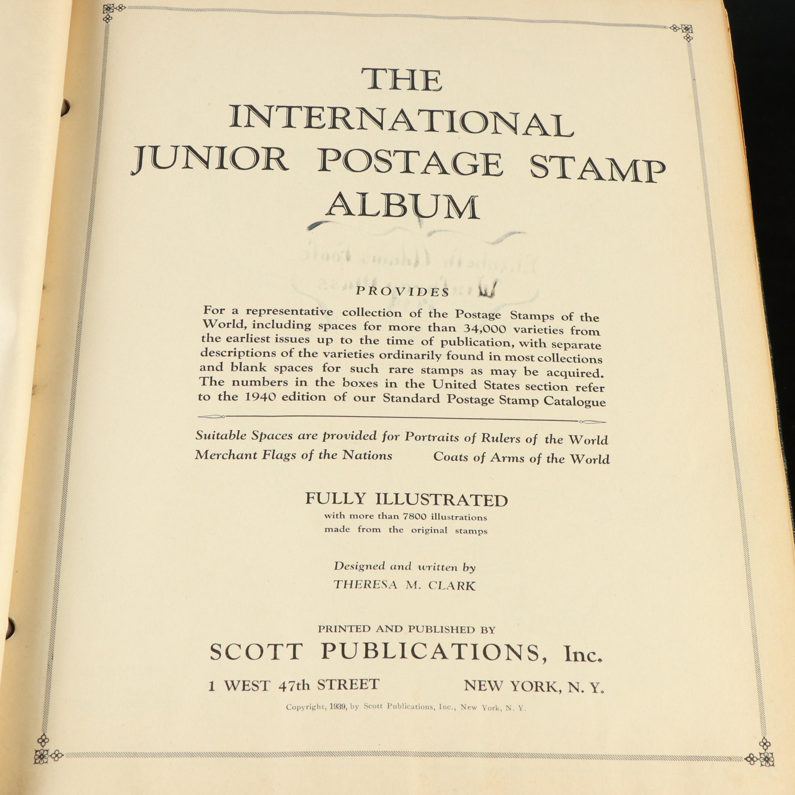 Two Vintage Postage Stamp Albums