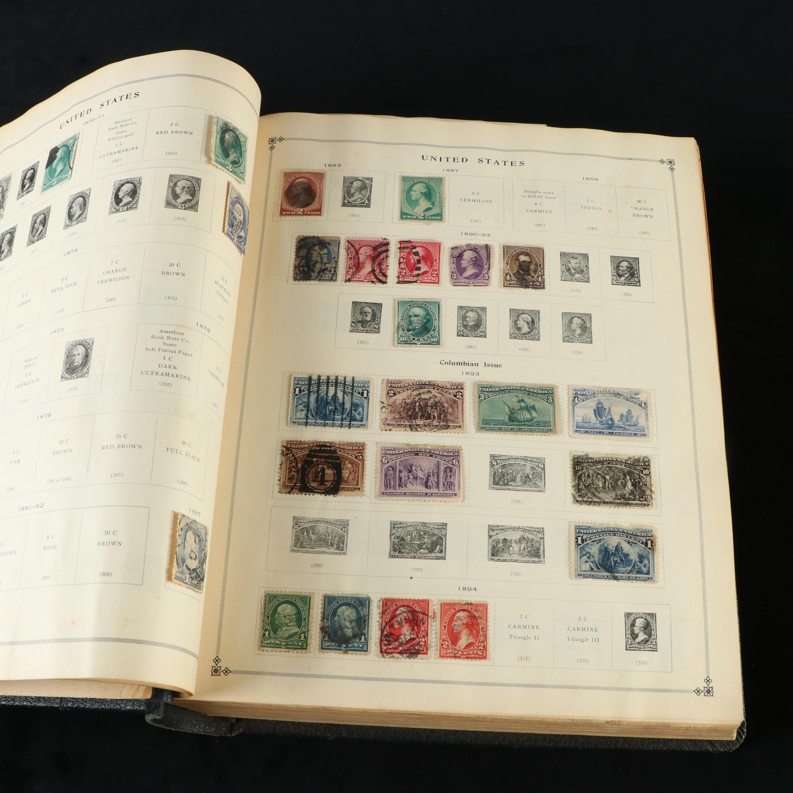 Two Vintage Postage Stamp Albums