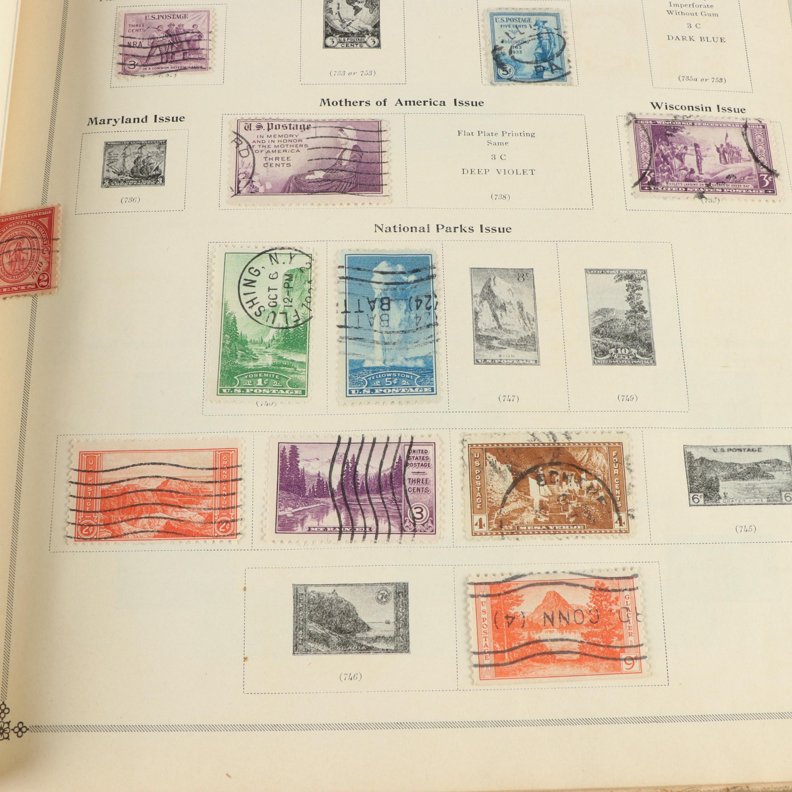 Two Vintage Postage Stamp Albums