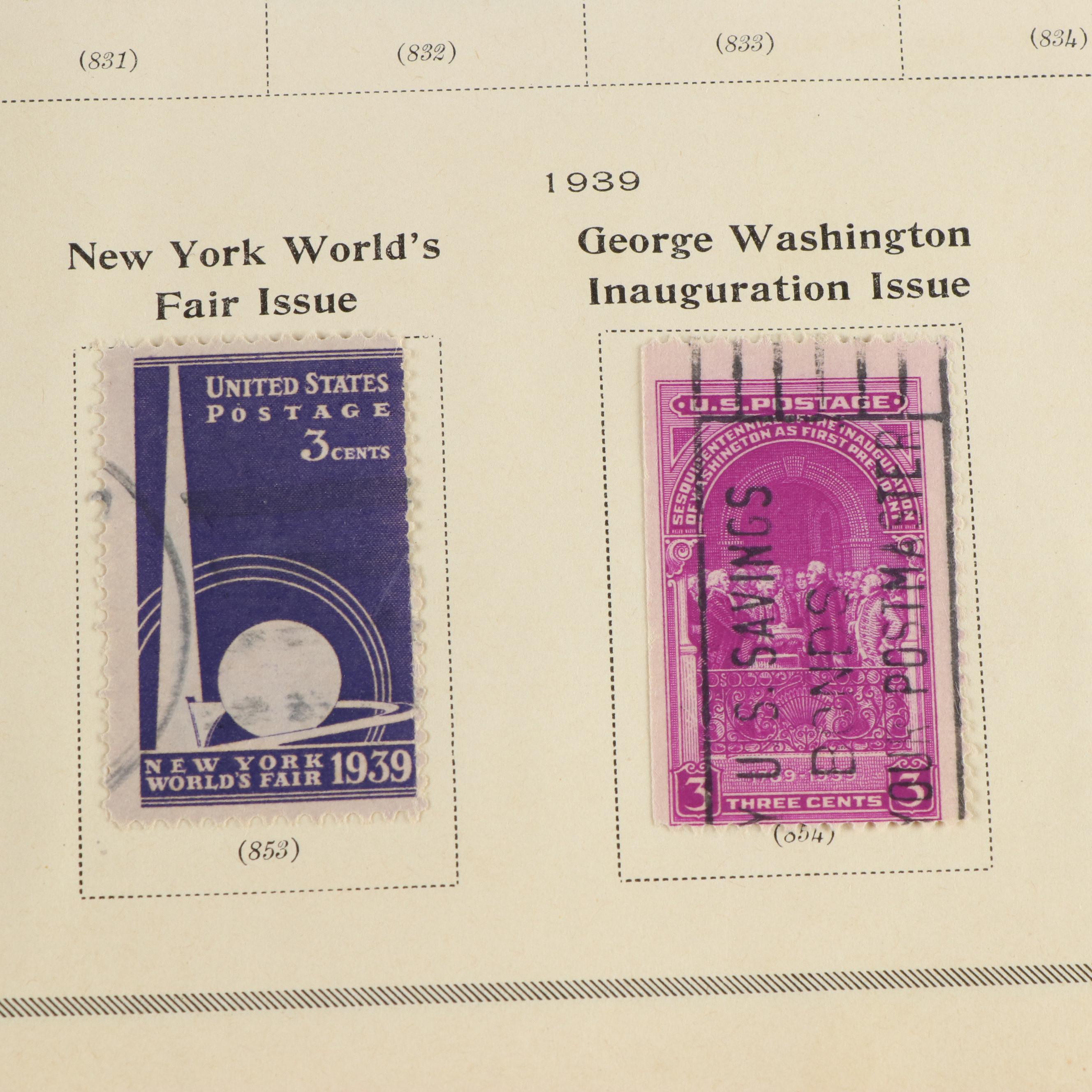 Two Vintage Postage Stamp Albums