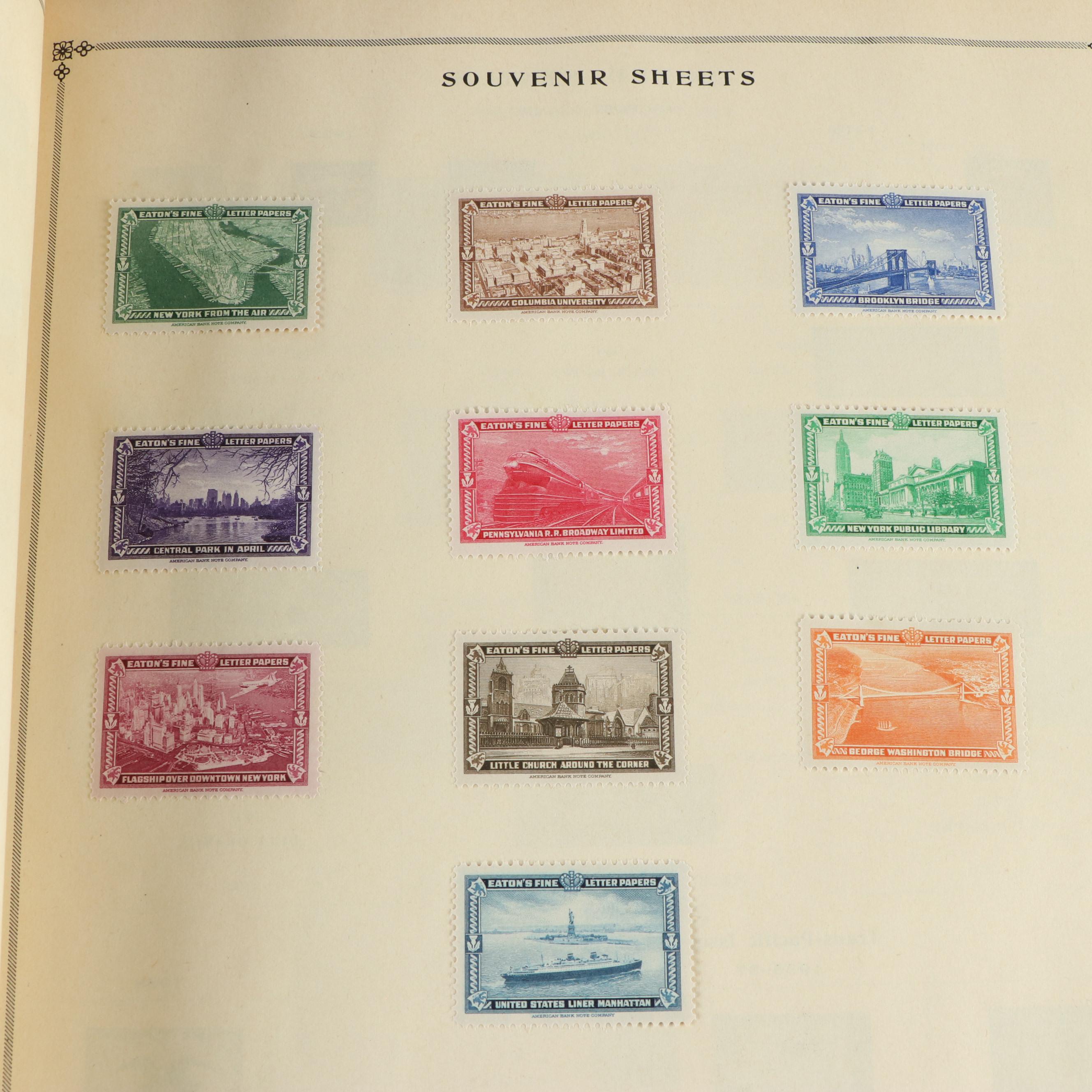 Two Vintage Postage Stamp Albums