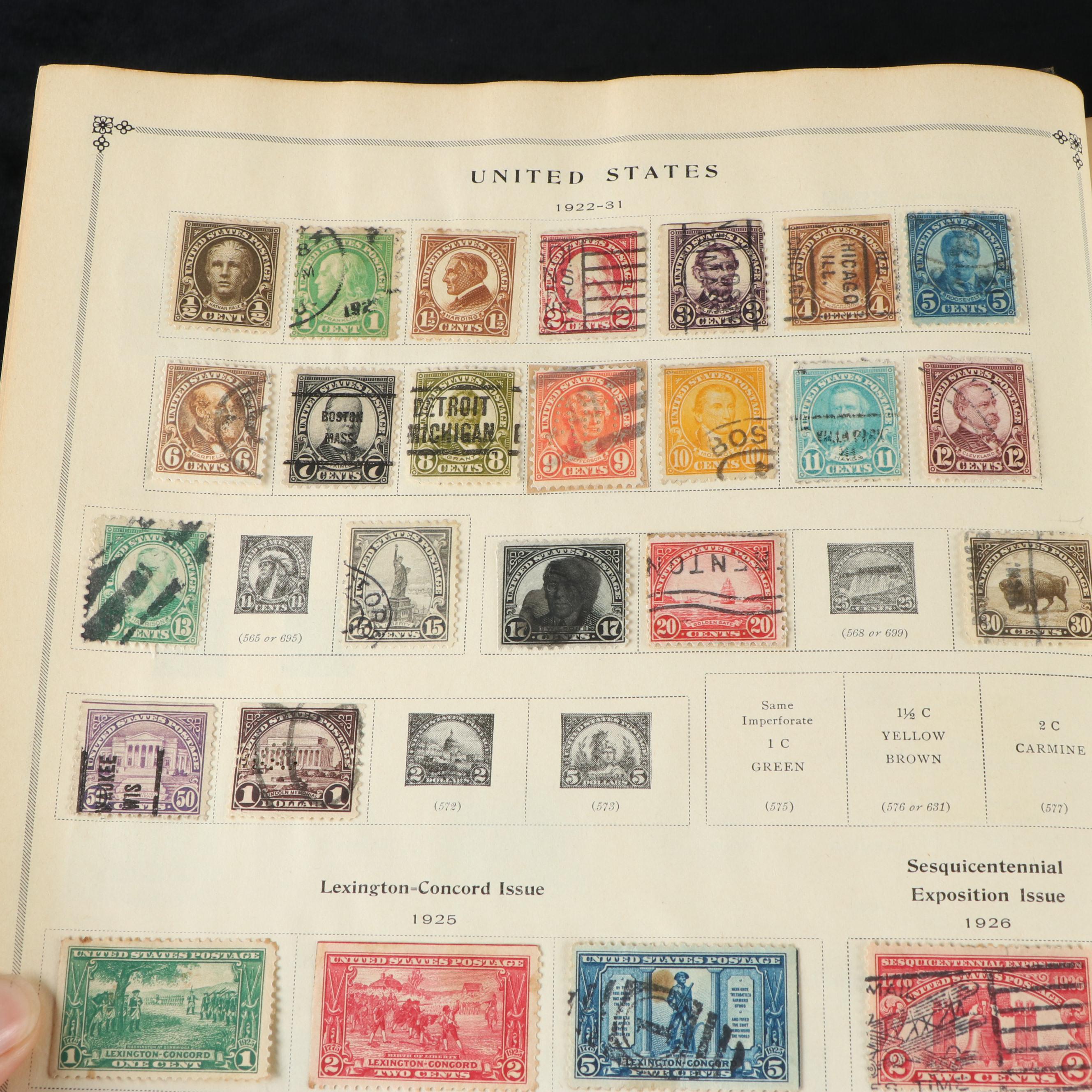 Two Vintage Postage Stamp Albums