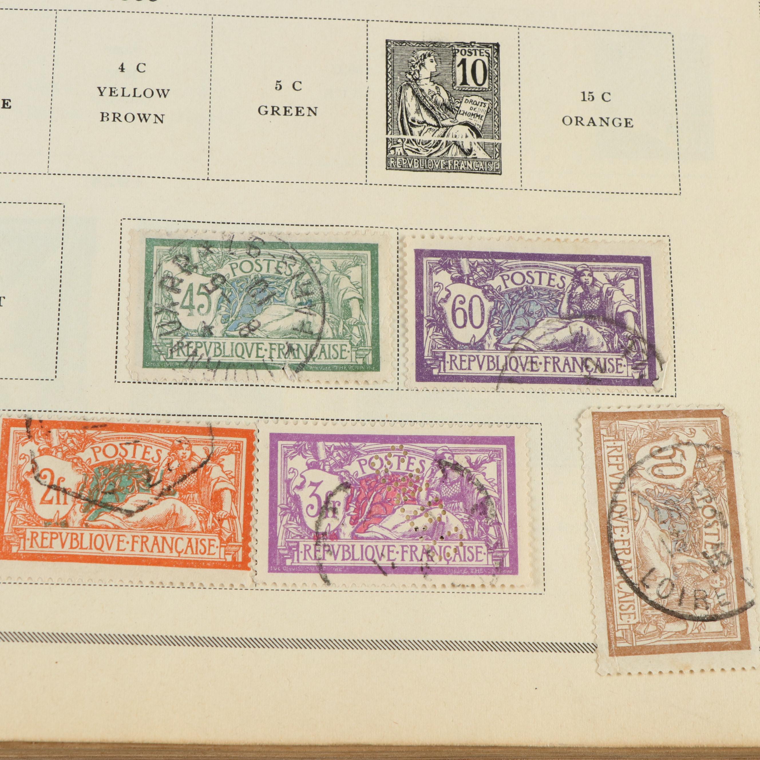 Two Vintage Postage Stamp Albums