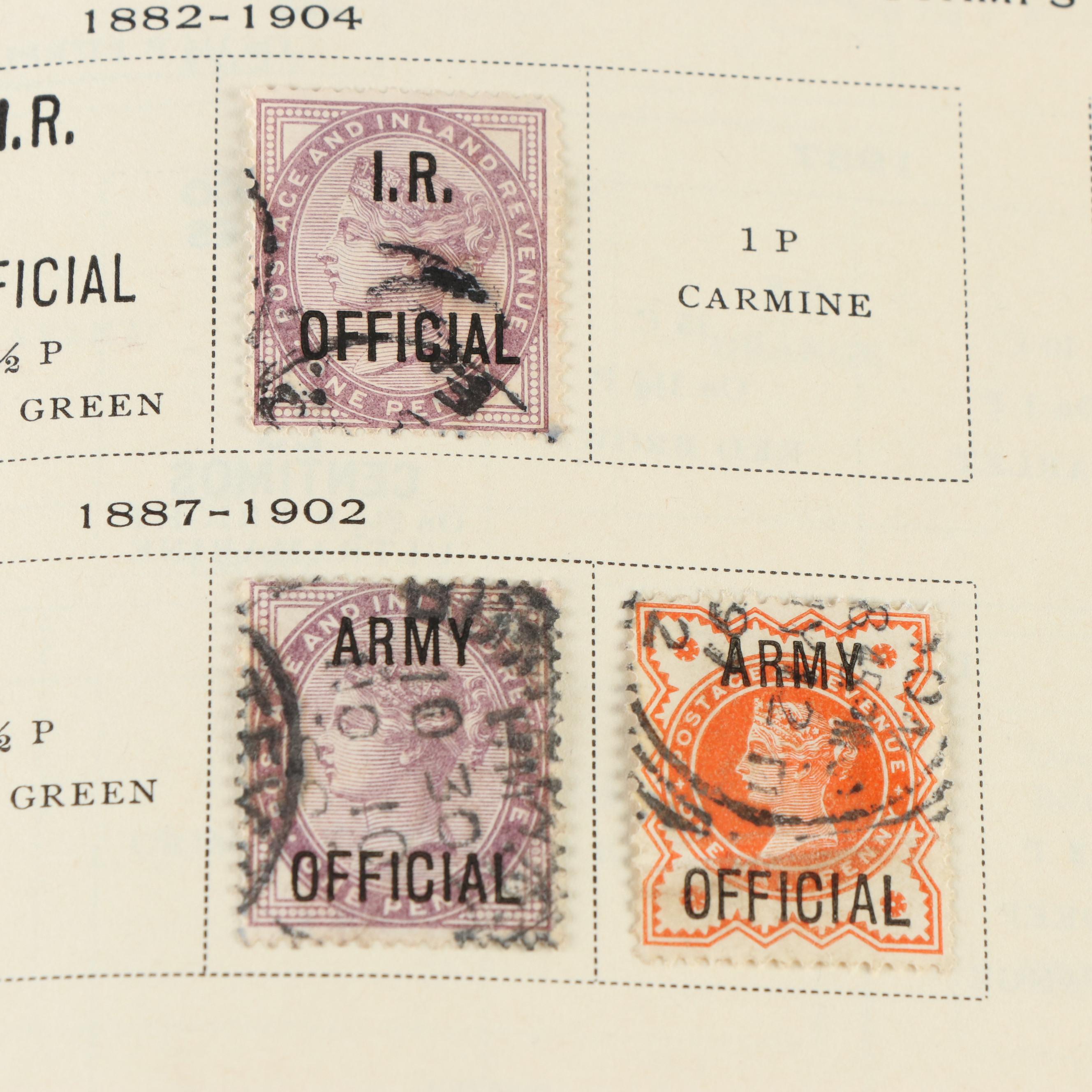 Two Vintage Postage Stamp Albums