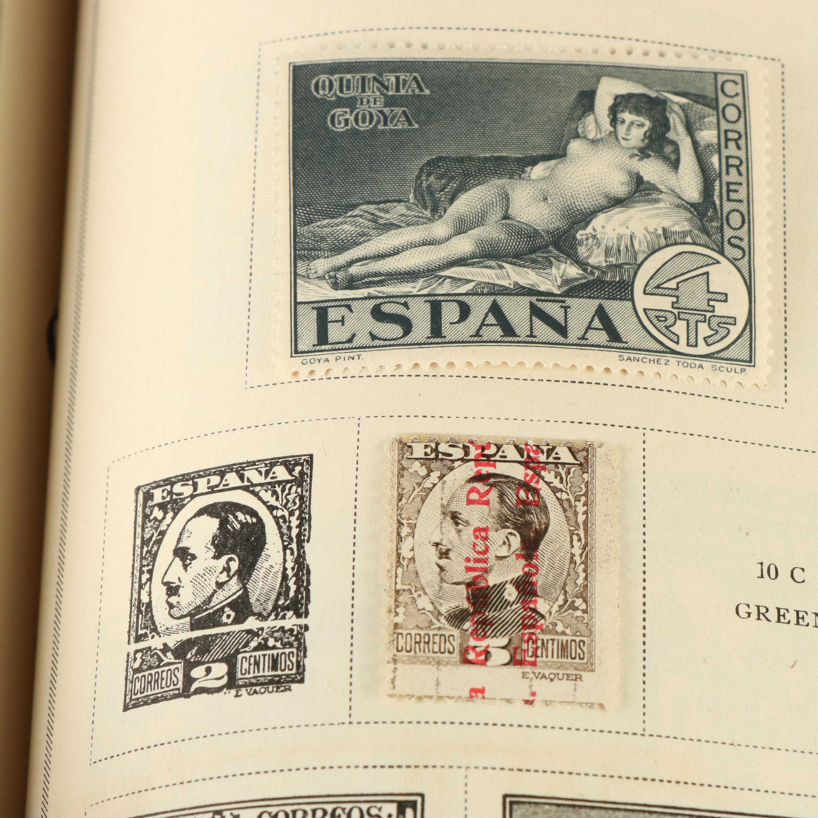 Two Vintage Postage Stamp Albums