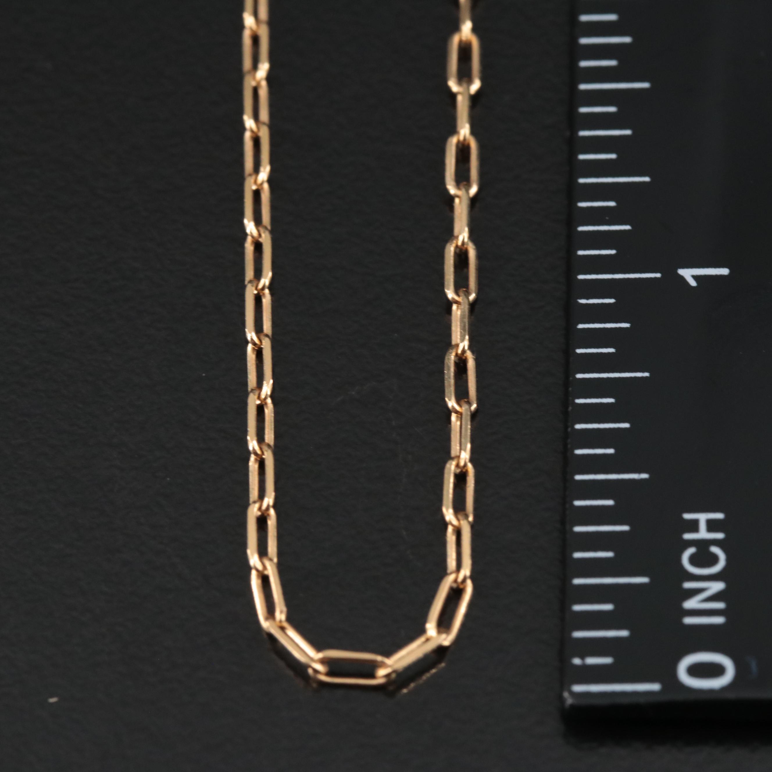 Paper Clip Chain Necklace EBTH