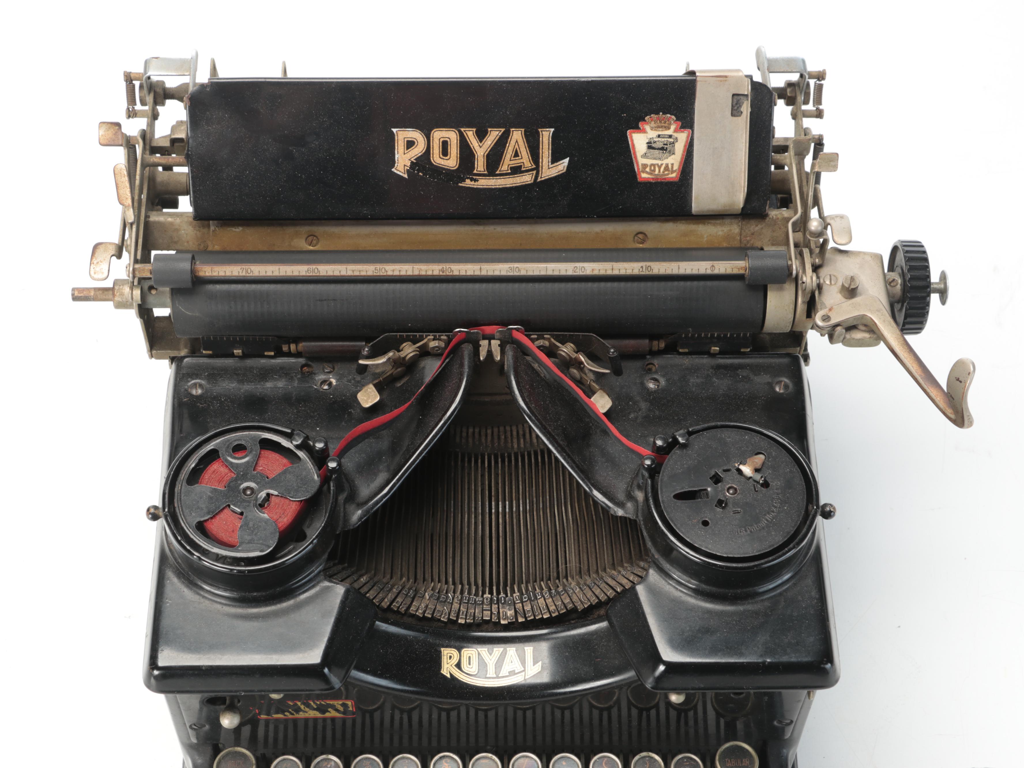 Royal Glass Sided Manual Yiddish Typewriter, Early 20th Century EBTH