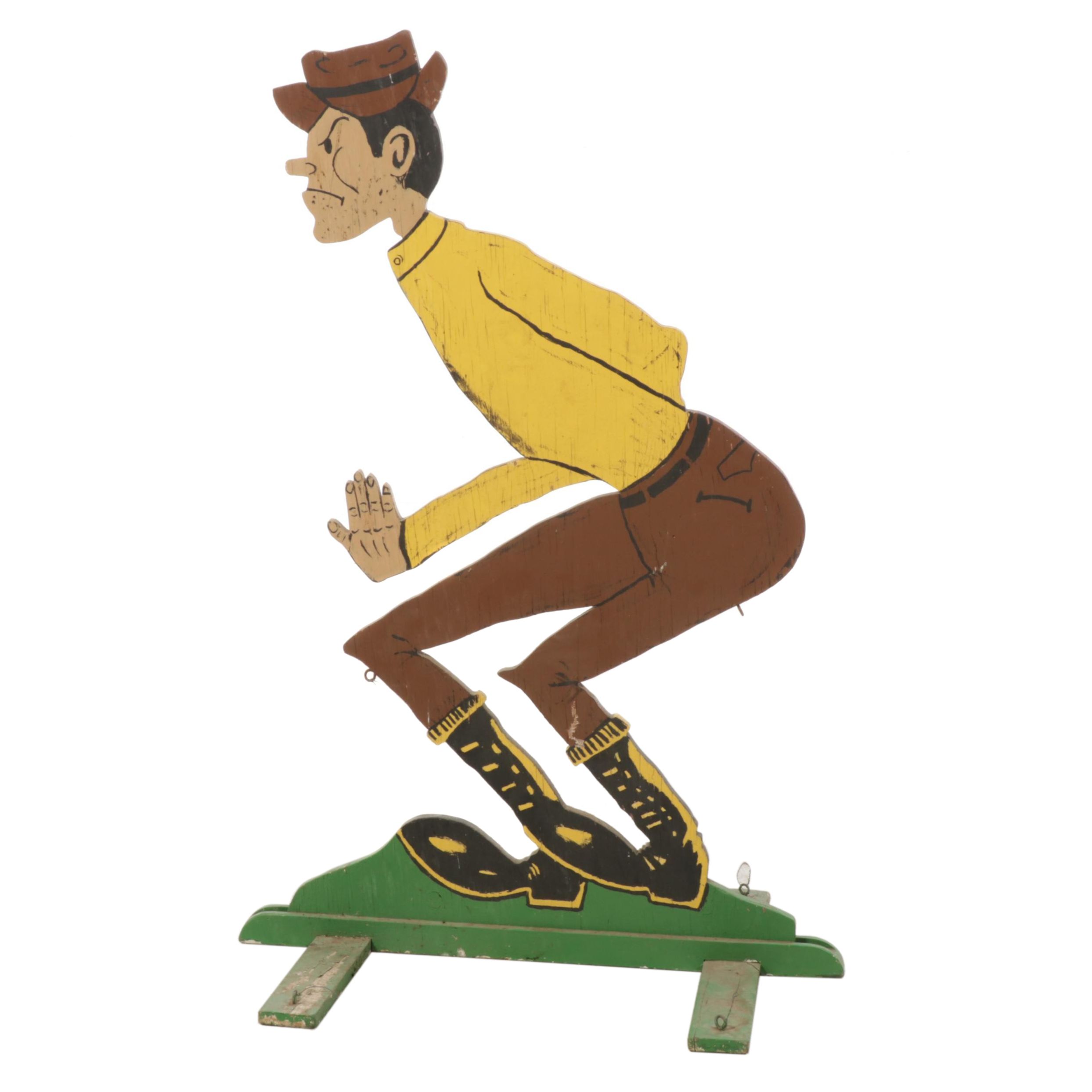 Wooden Cut Out Figure, Mid-20th Century