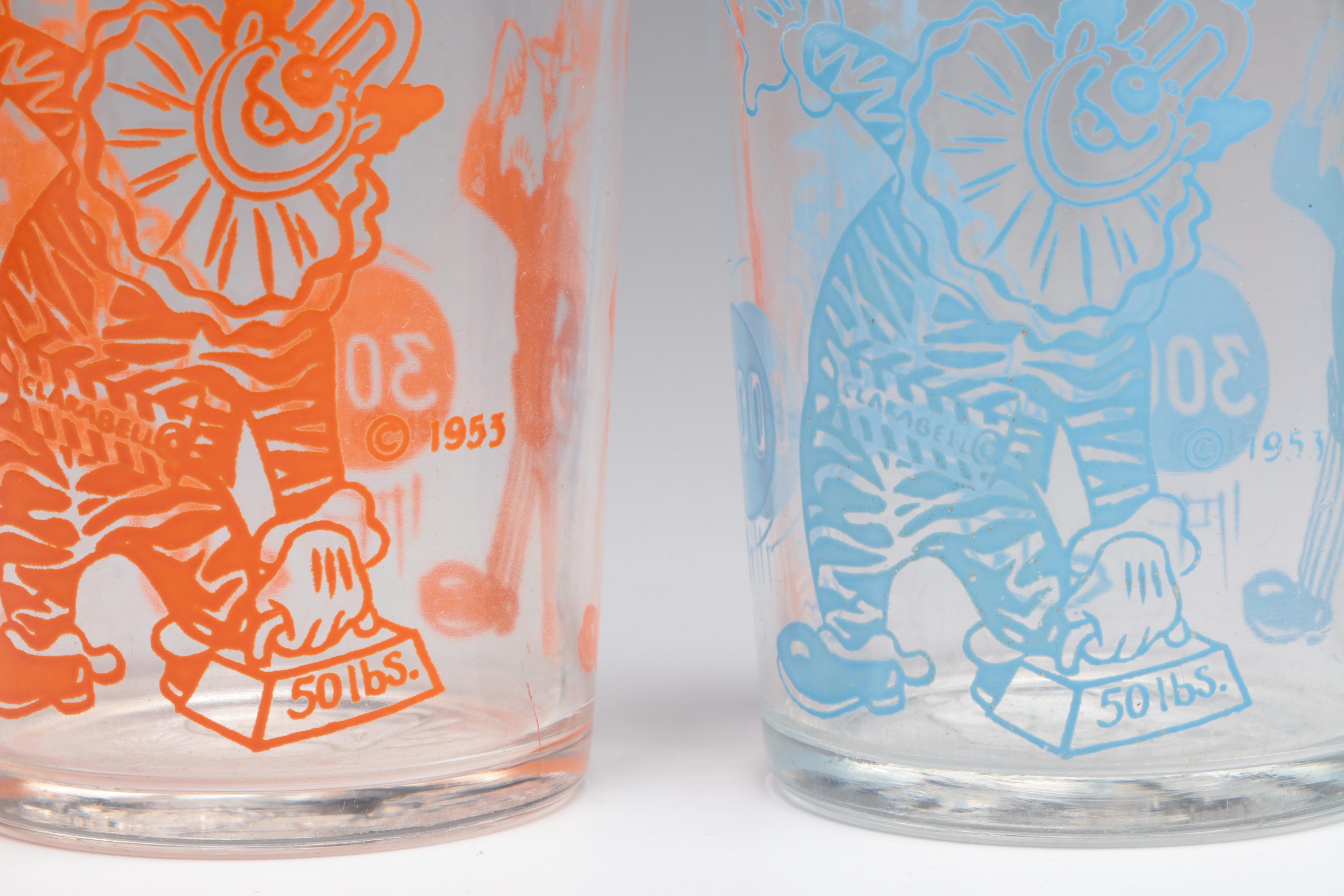 Kagran for Welch's Howdy Doody Promotional Jelly Glasses, Mid-20th Century