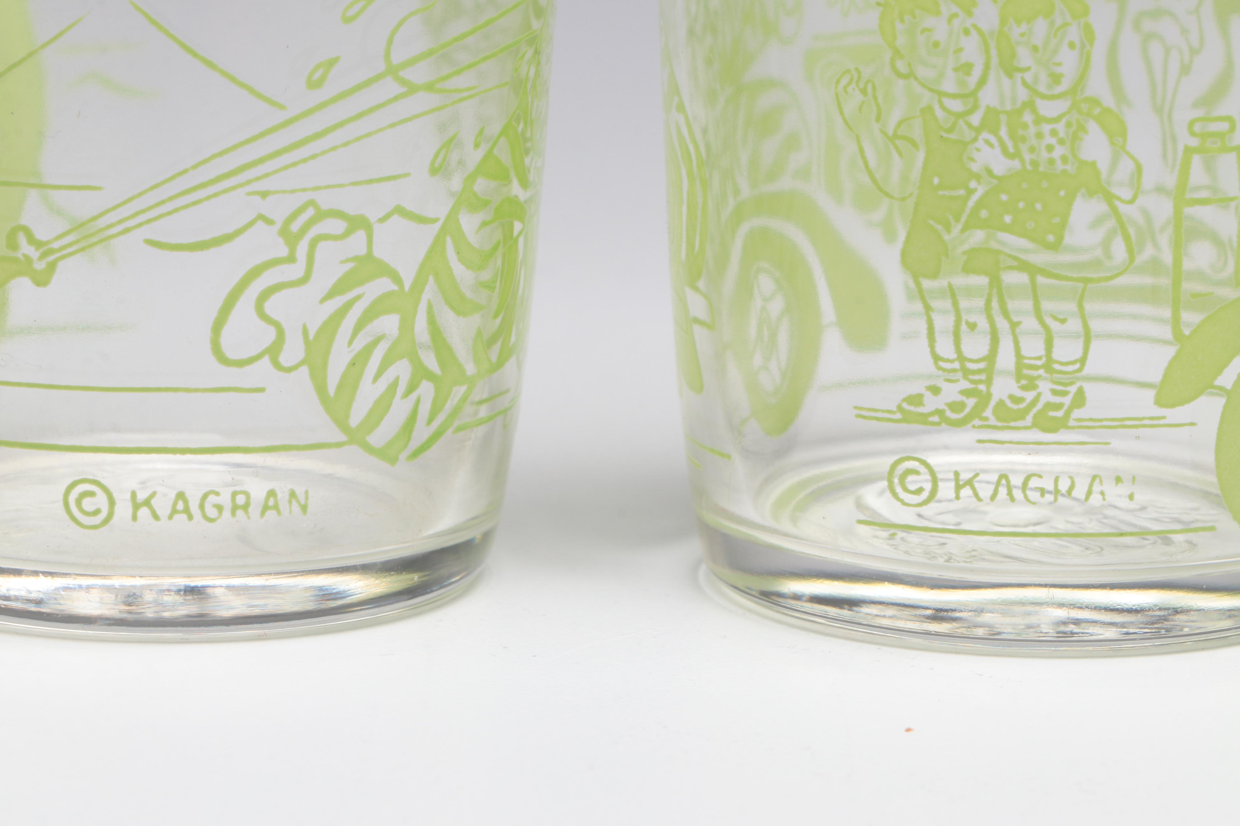 Kagran for Welch's Howdy Doody Promotional Jelly Glasses, Mid-20th Century