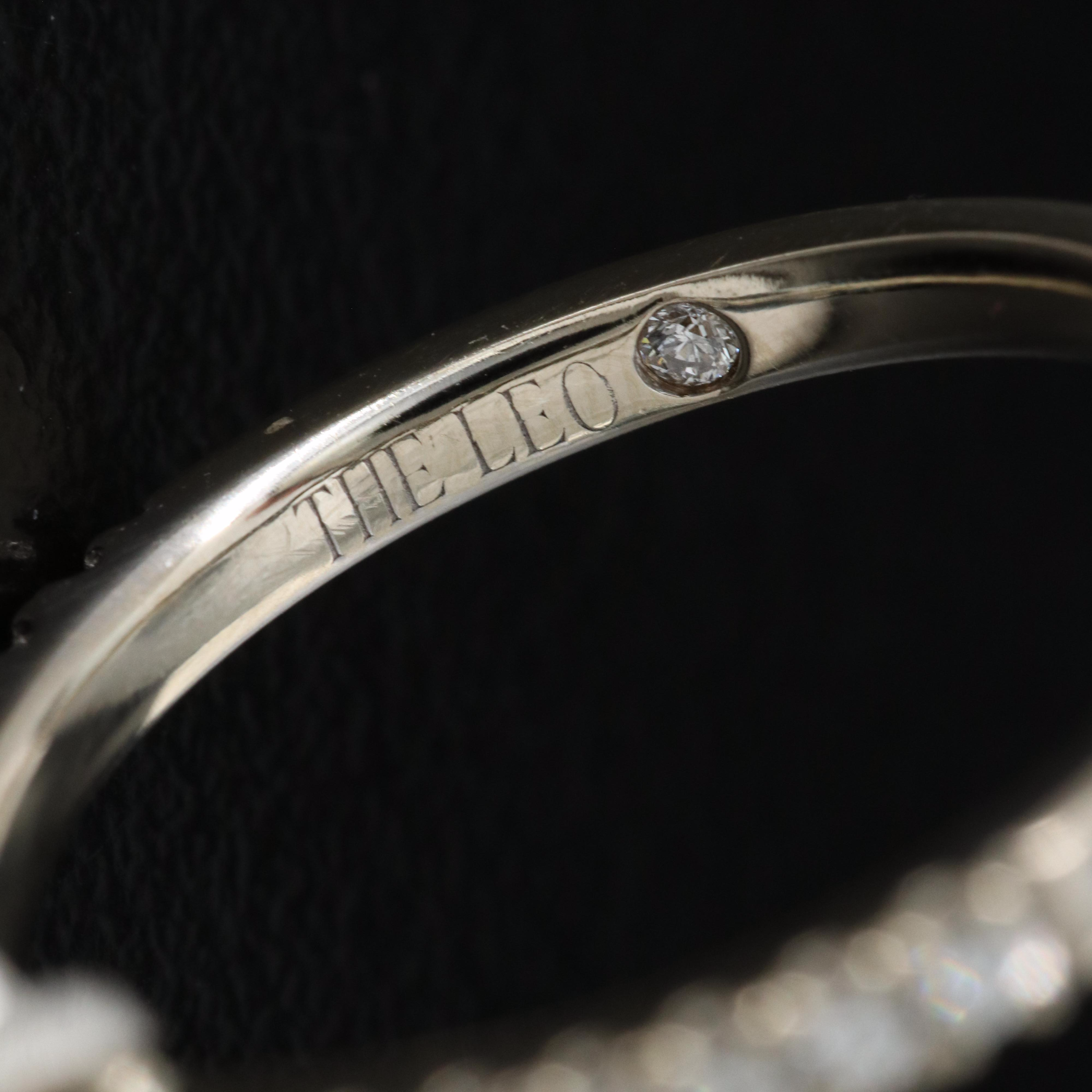 14K 3.23 CTW Diamond Ring with Platinum Accent and Fancy Color Center