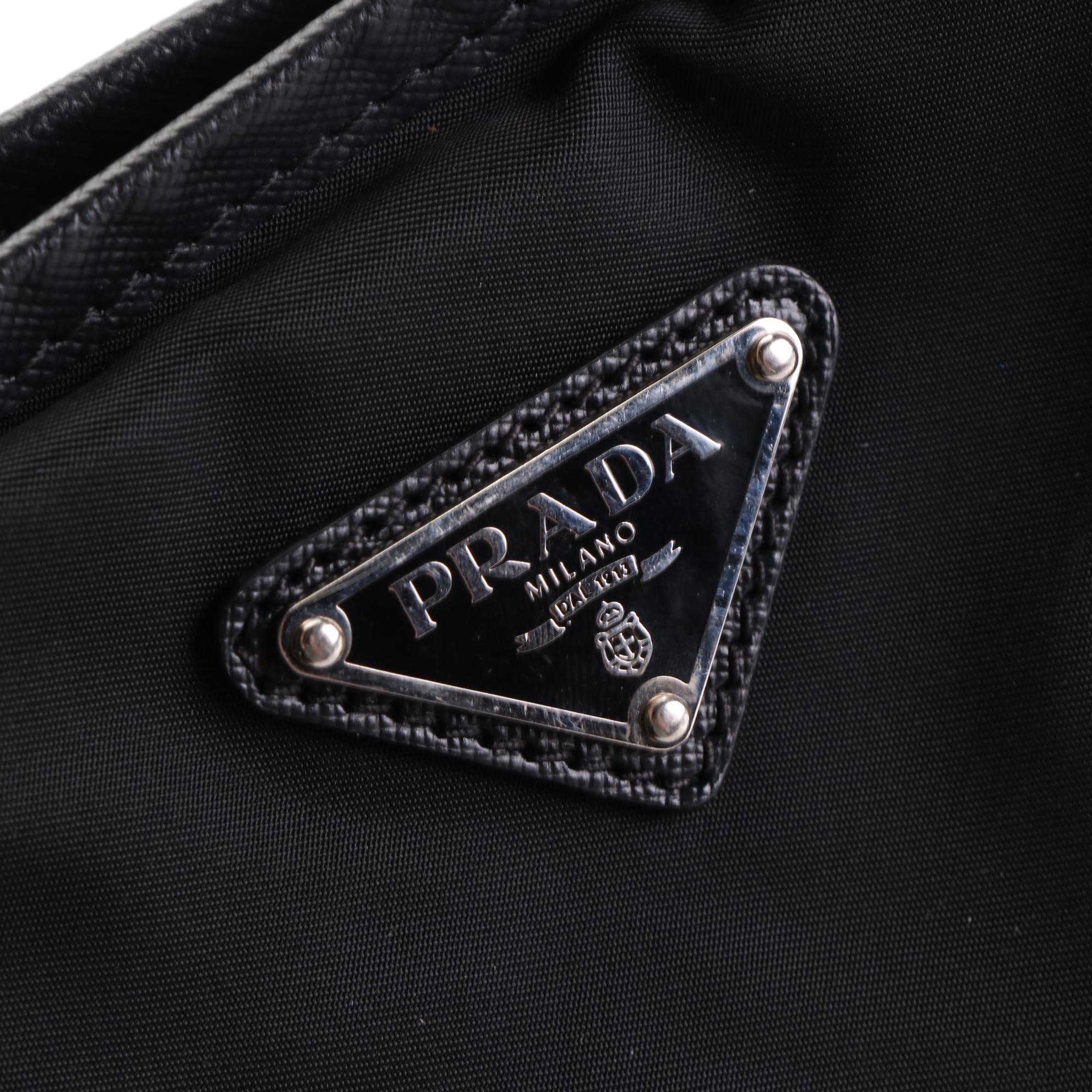 Prada Limited Edition Embellished Tessuto Nylon and Saffiano Leather Tote Bag