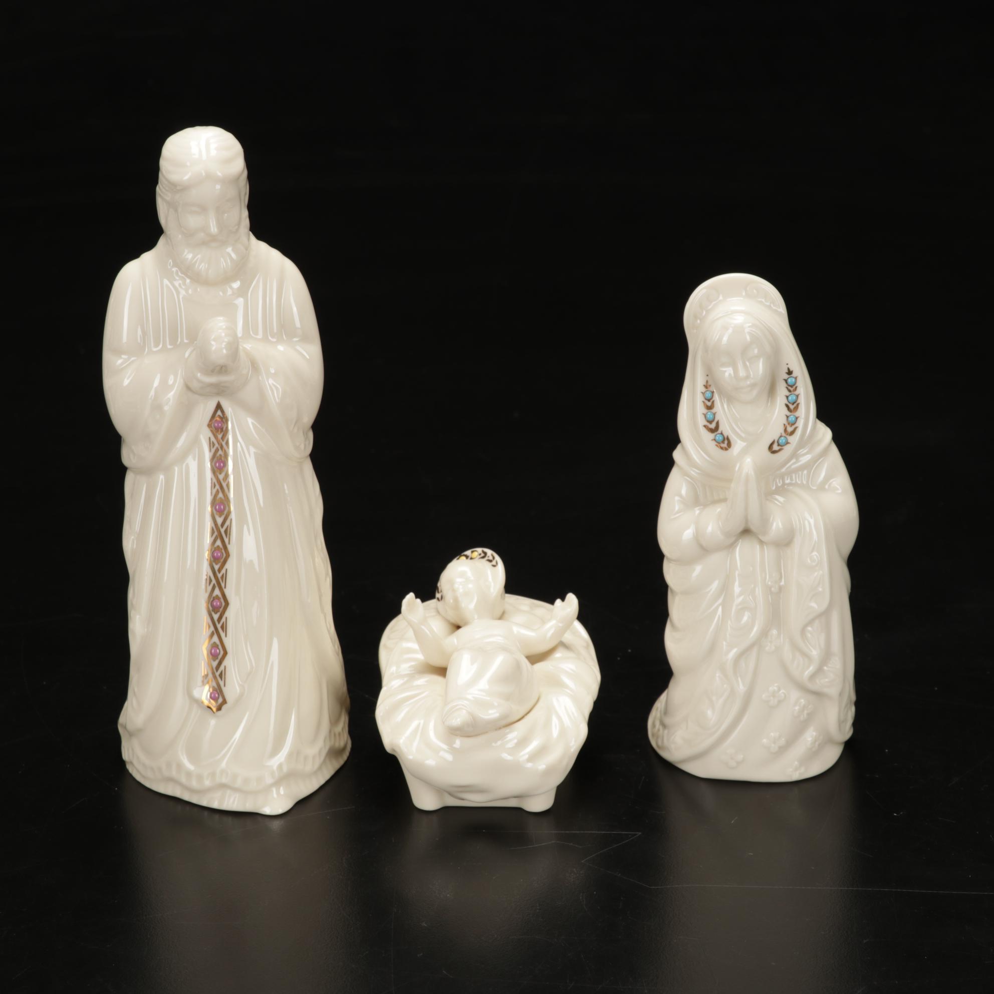 Lenox "China Jewels" Collection Bone China Nativity Figurines, 1993–2007