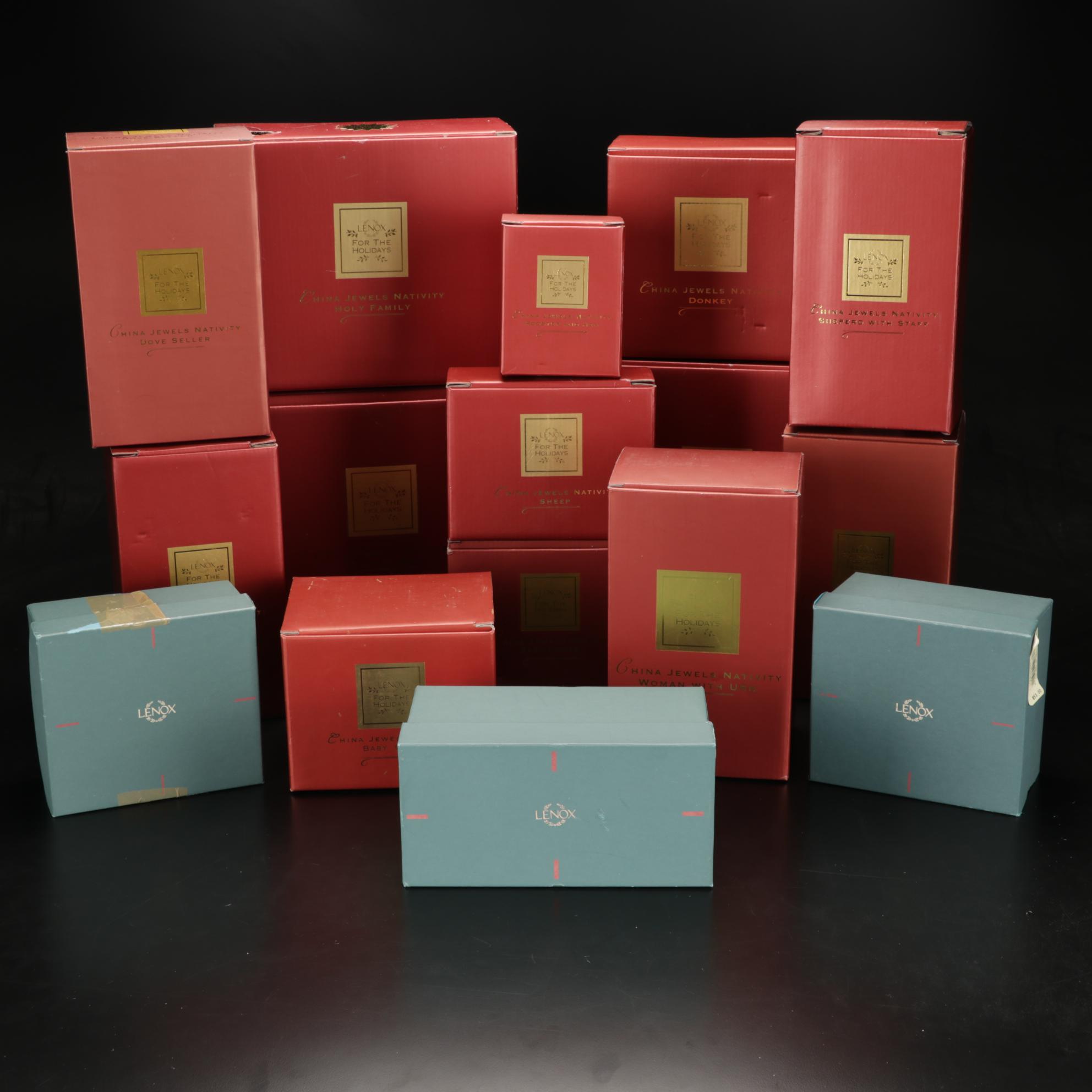 Lenox "China Jewels" Collection Bone China Nativity Figurines, 1993–2007