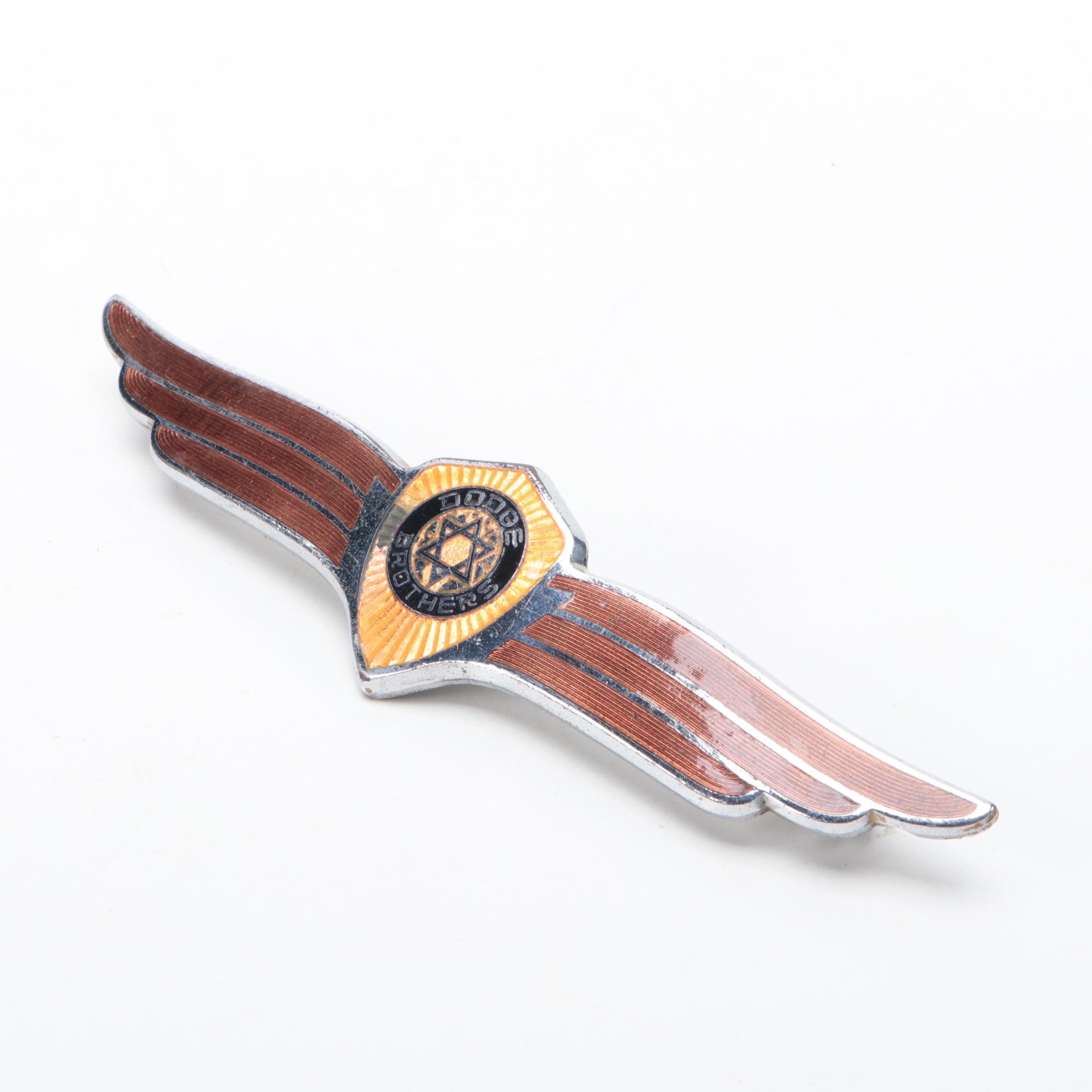 Medical Doctor's Car Badge, Dodge Brothers Trunk Emblem & More, Early/Mid-20th C