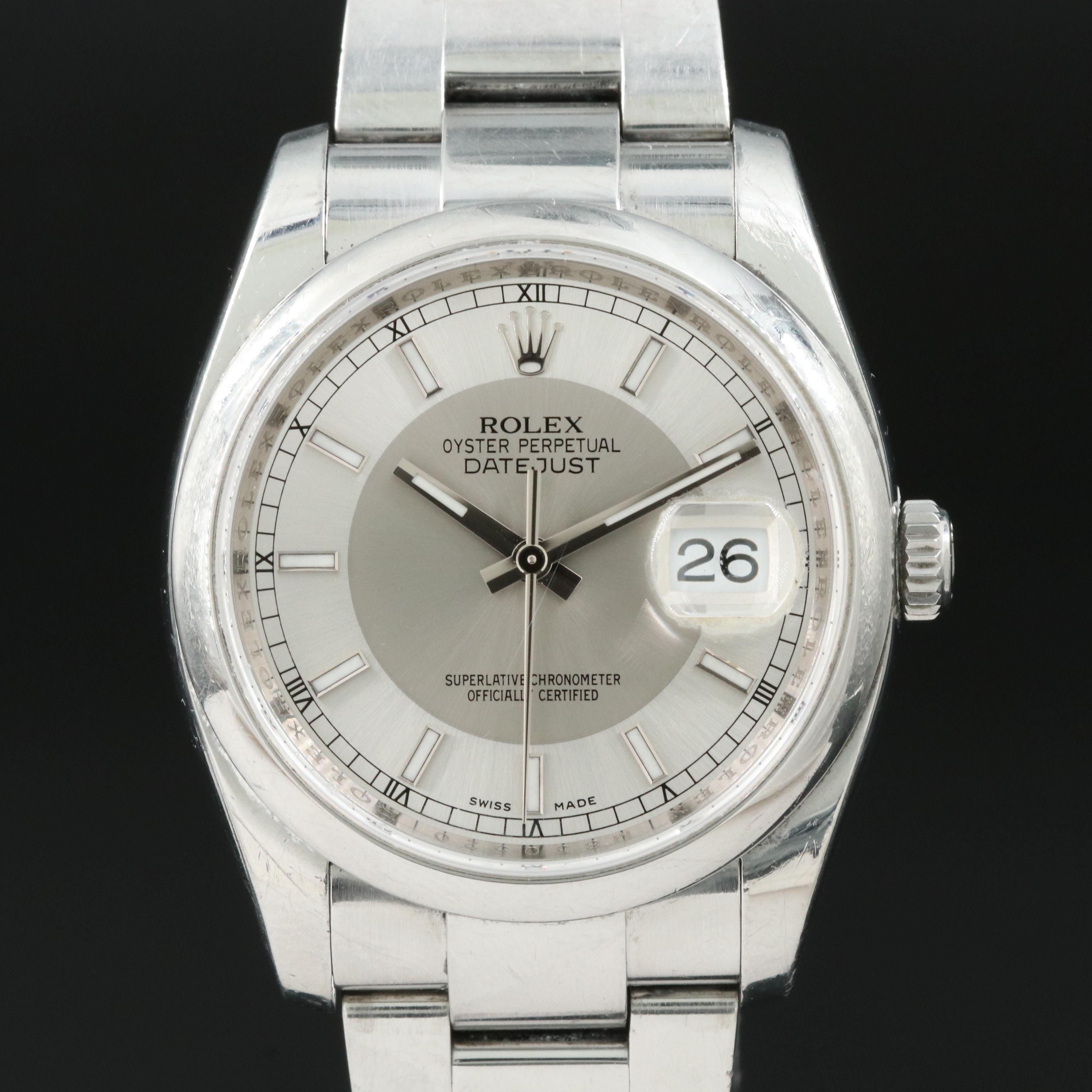2007 Rolex Oyster Perpetual Datejust Watch