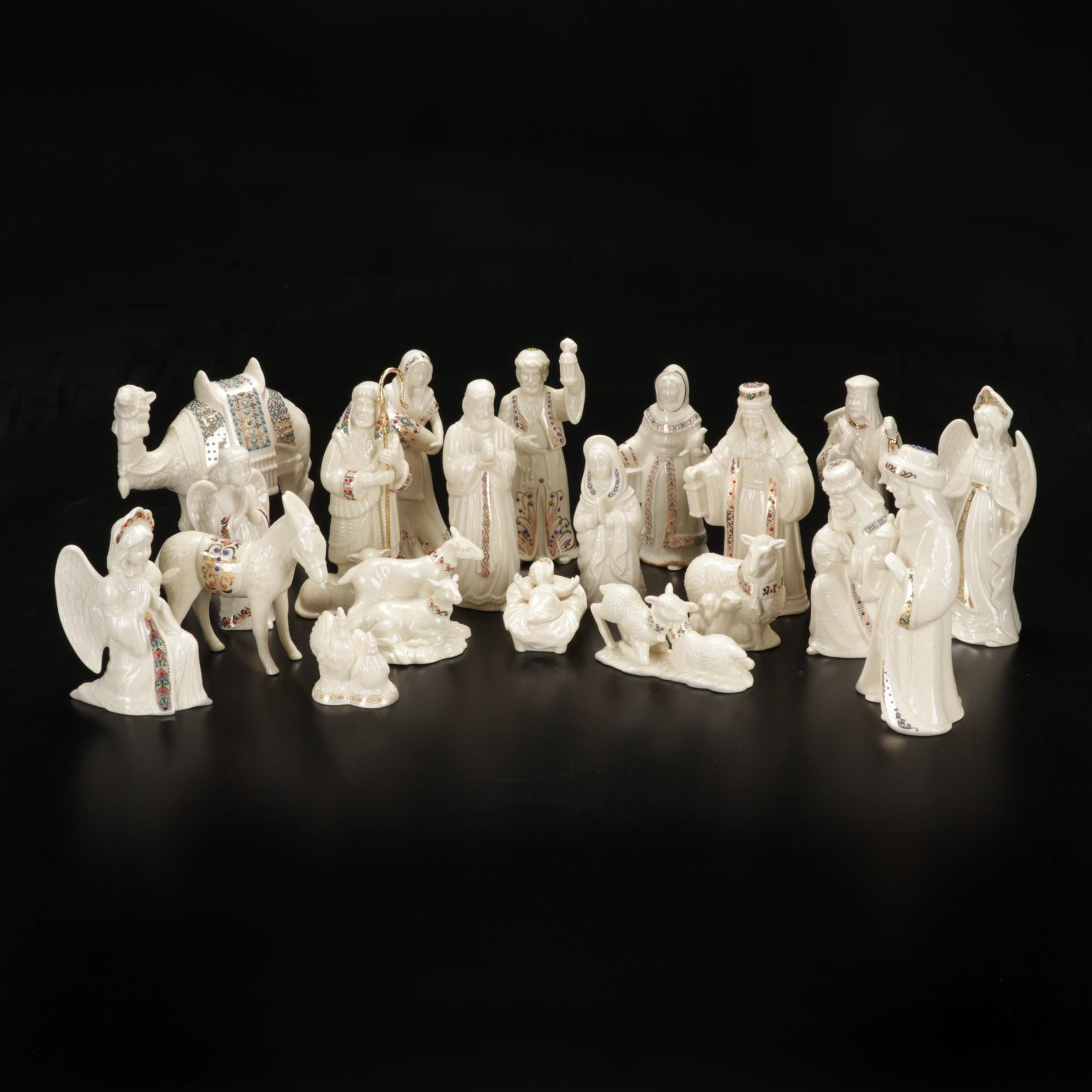 Lenox "China Jewels" Collection Bone China Nativity Figurines, 1993–2007
