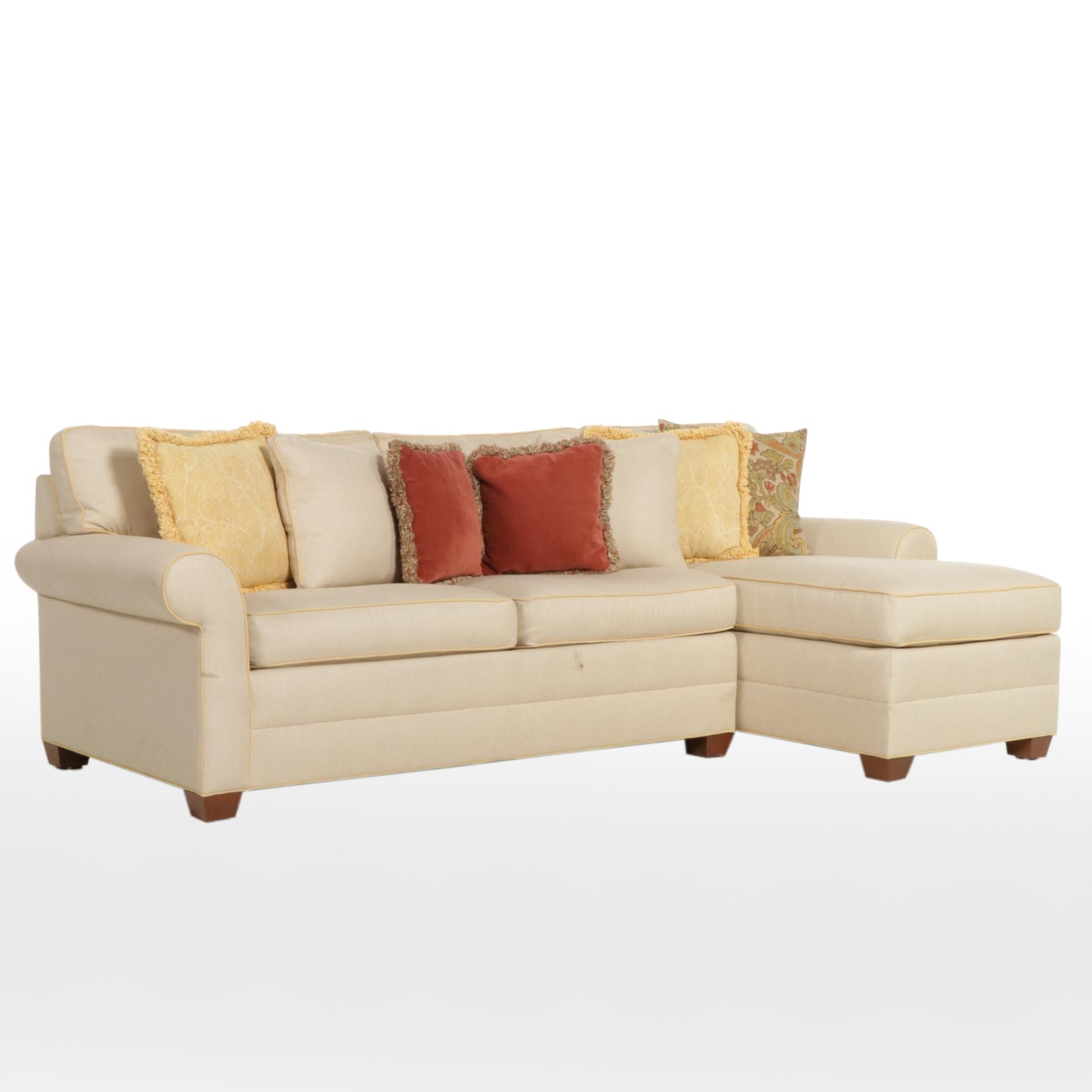 Ethan Allen Upholstered Sectional Sofa, Late 20th to 21st Century