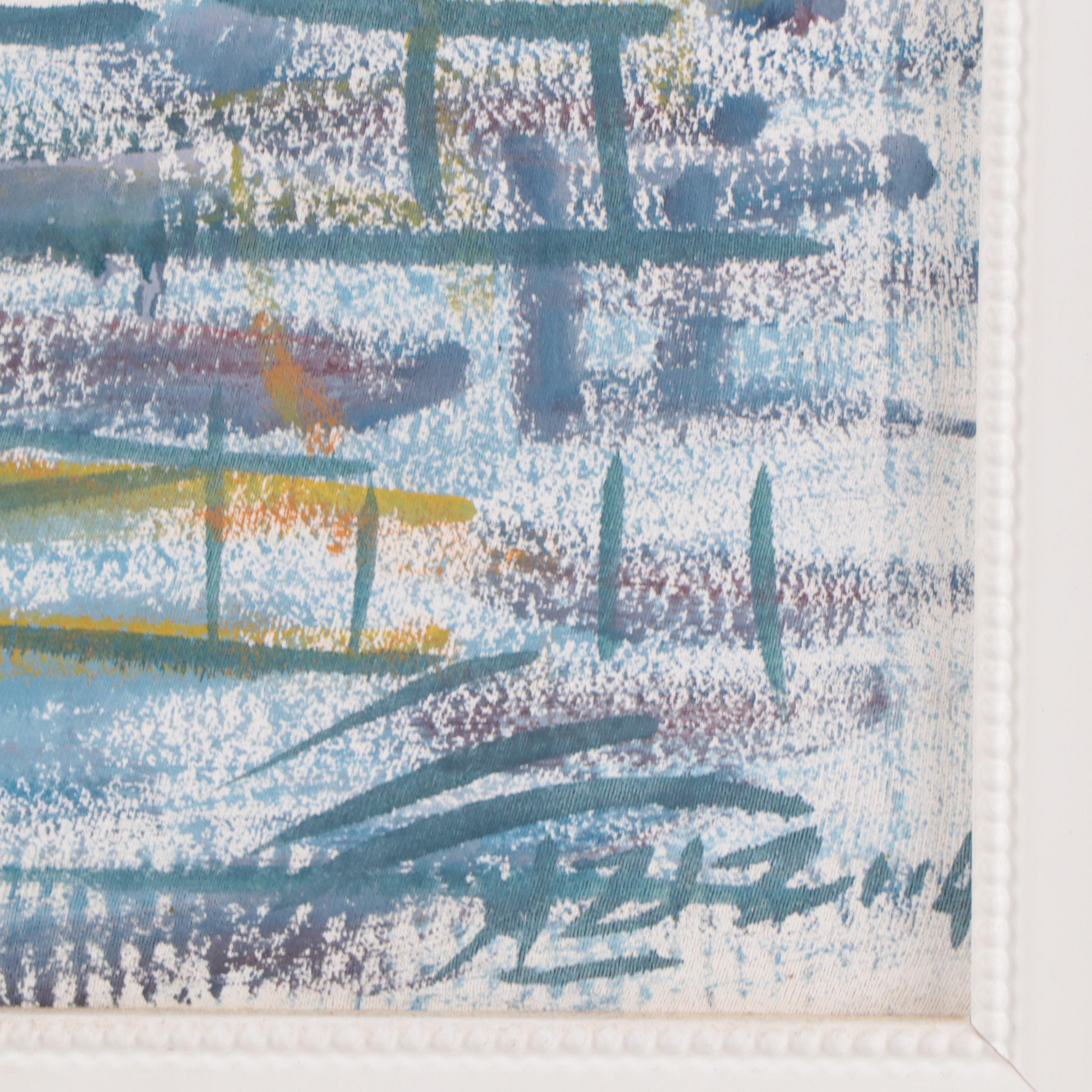 Middle Eastern Street Scene Oil Painting