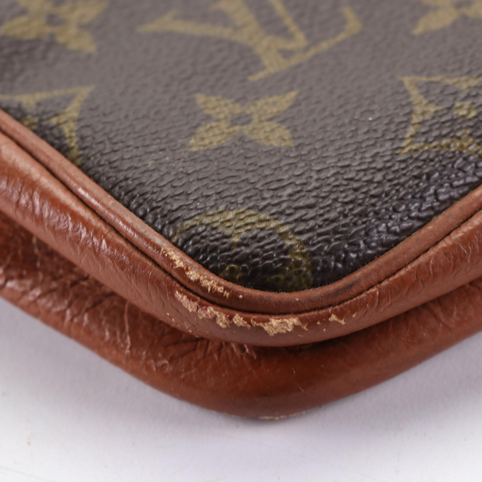 Louis Vuitton Pochette Sports in Monogram Canvas and Leather with Wristlet Strap