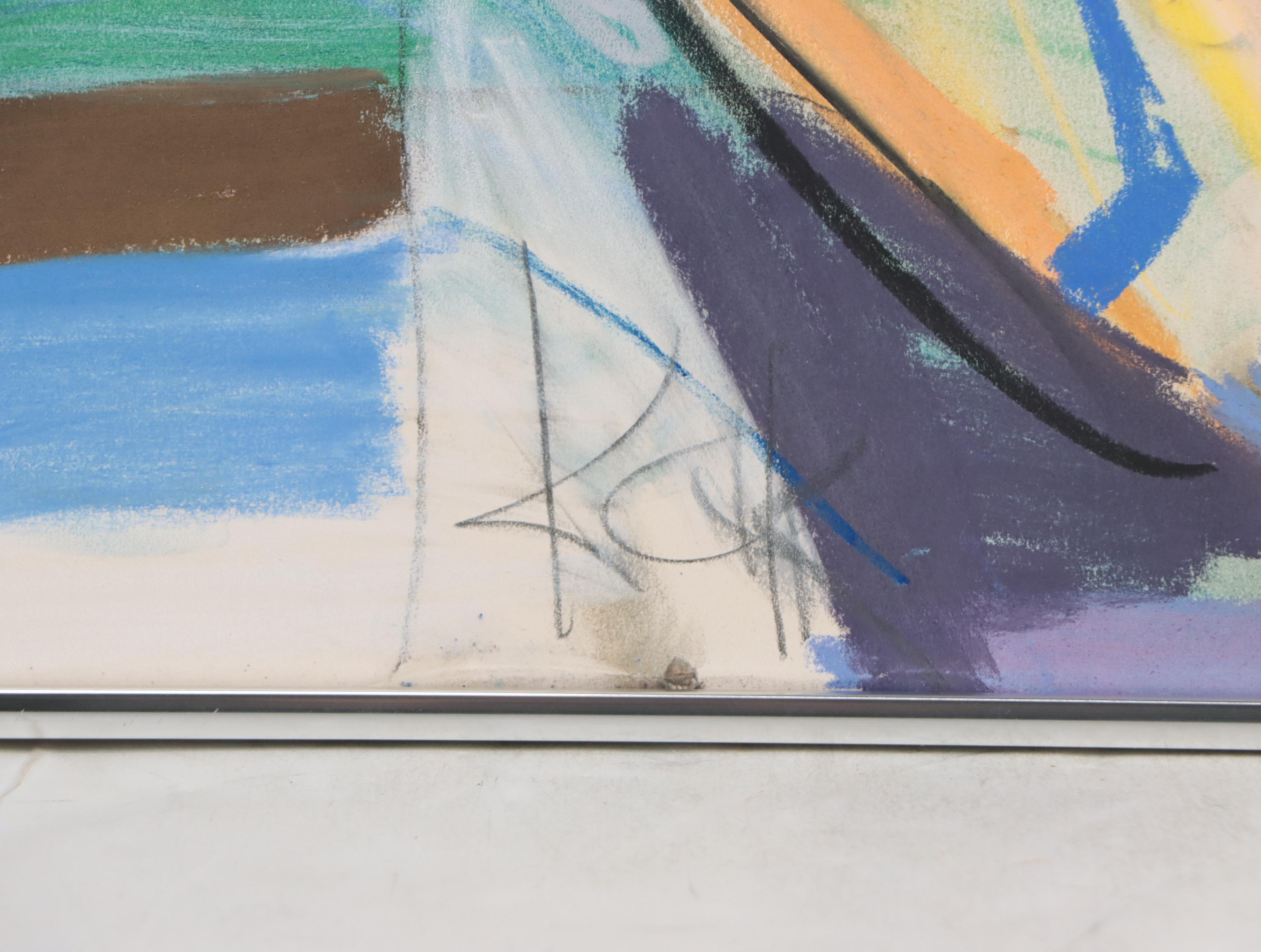 Kim Krause Expressionist Pastel Figure Drawing