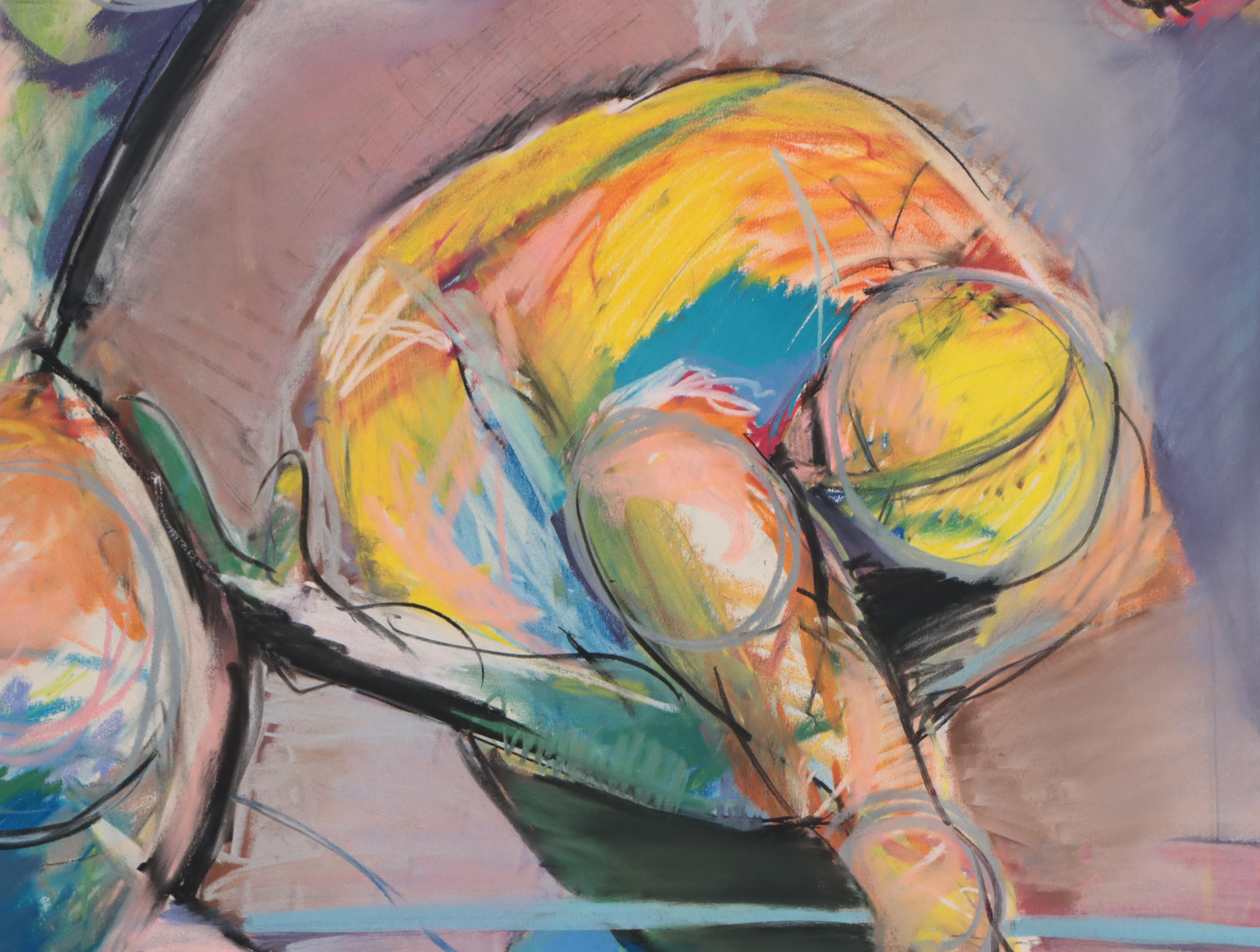 Kim Krause Expressionist Pastel Figure Drawing