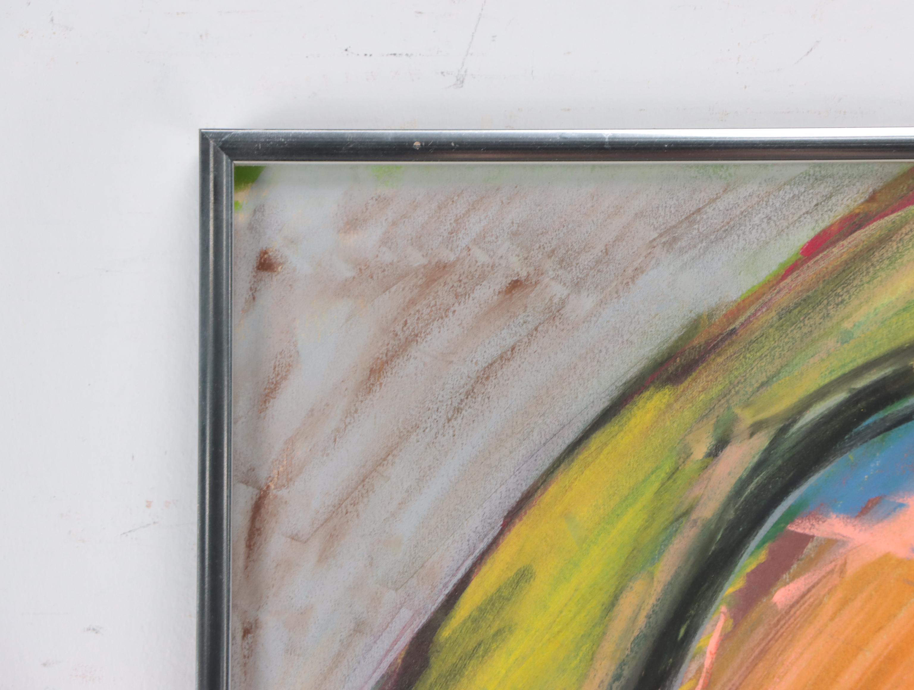 Kim Krause Expressionist Pastel Figure Drawing