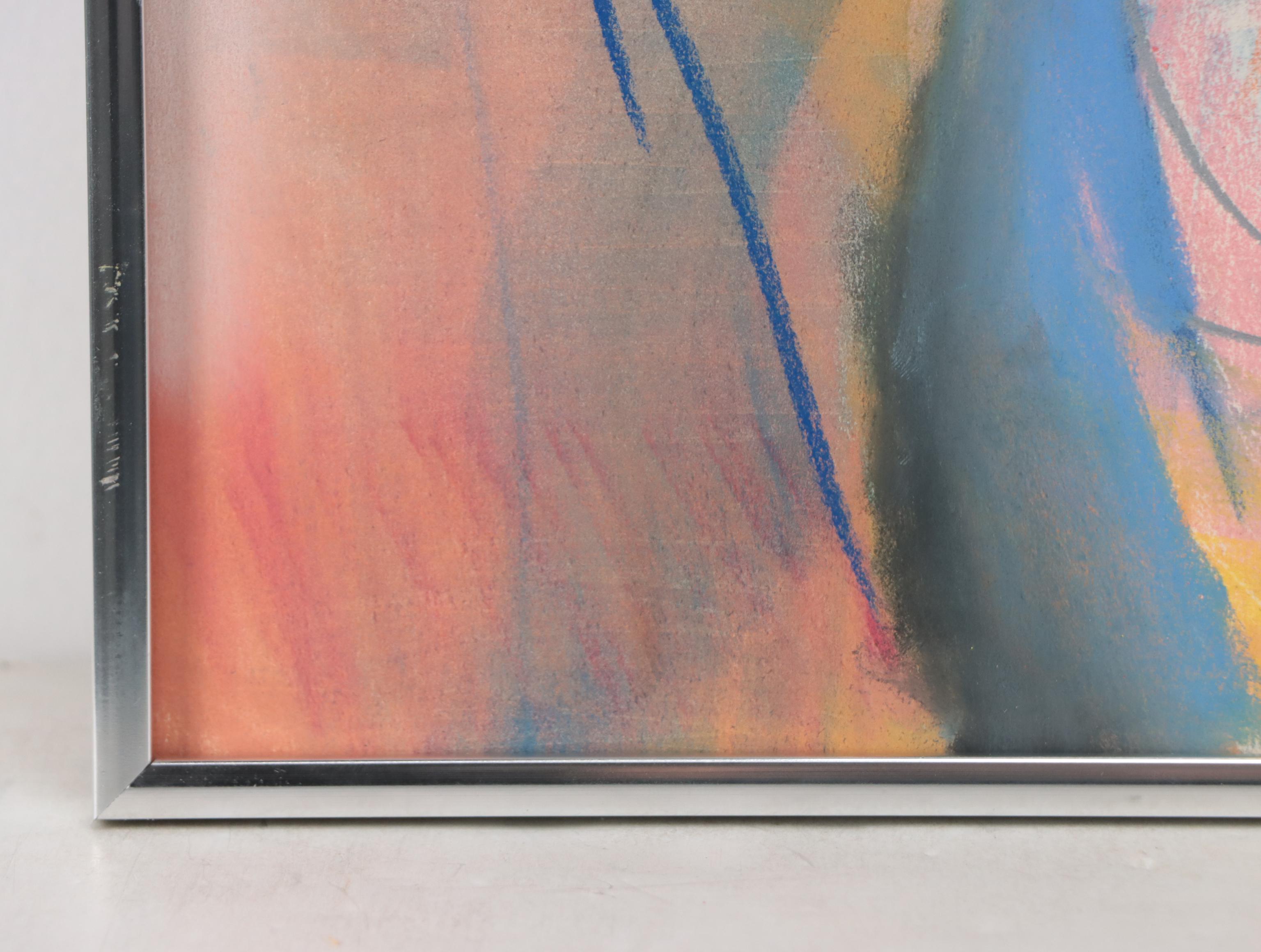 Kim Krause Expressionist Pastel Figure Drawing