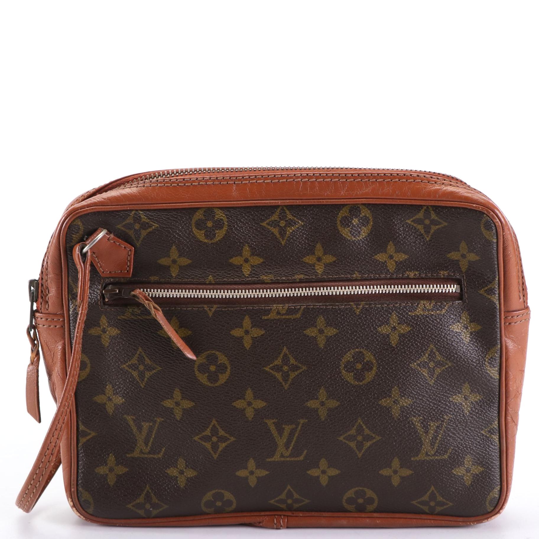 Louis Vuitton Pochette Sports in Monogram Canvas and Leather with Wristlet Strap