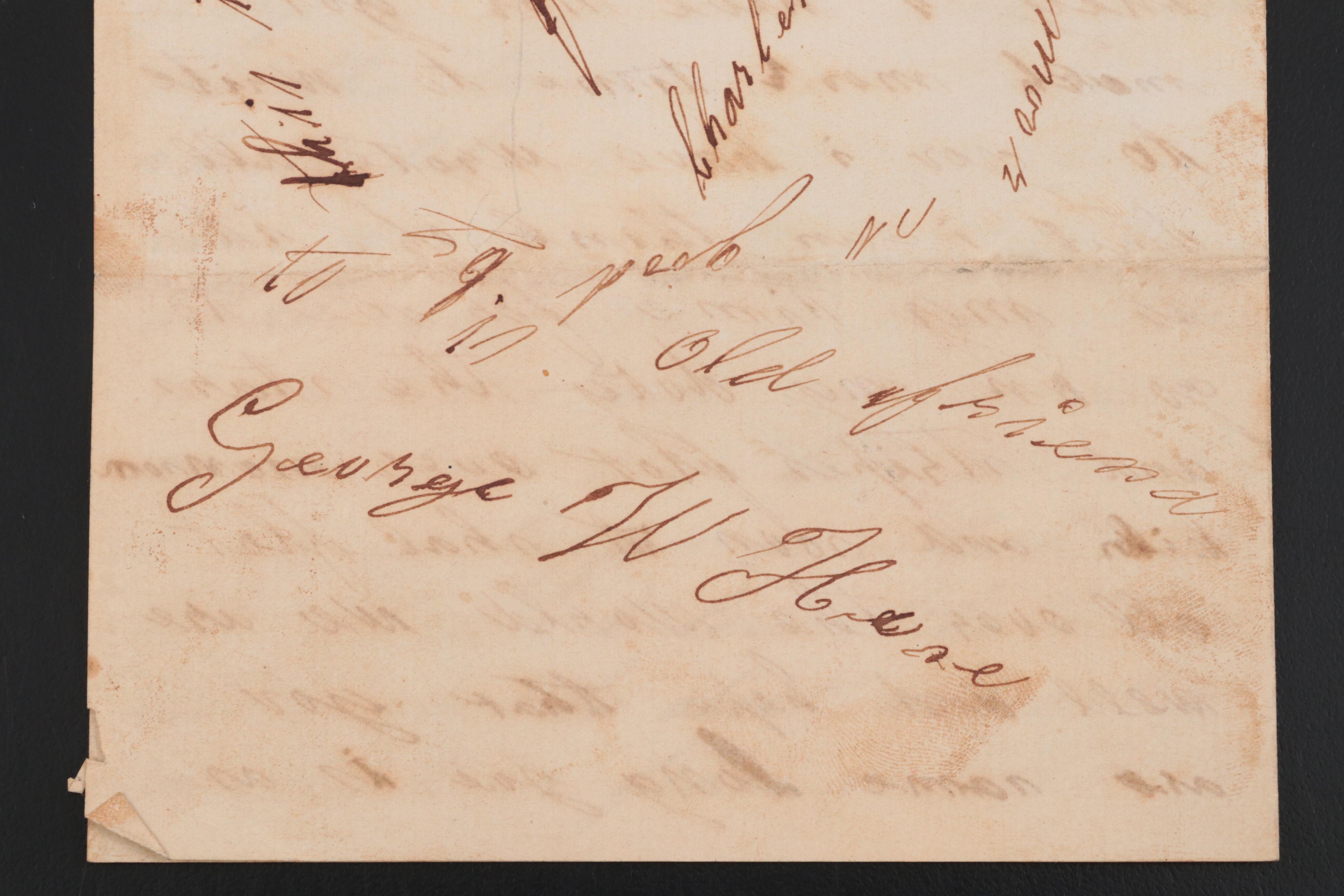 Early Civil War Letter from Union Soldier at Fort Albany in Virginia, 1861