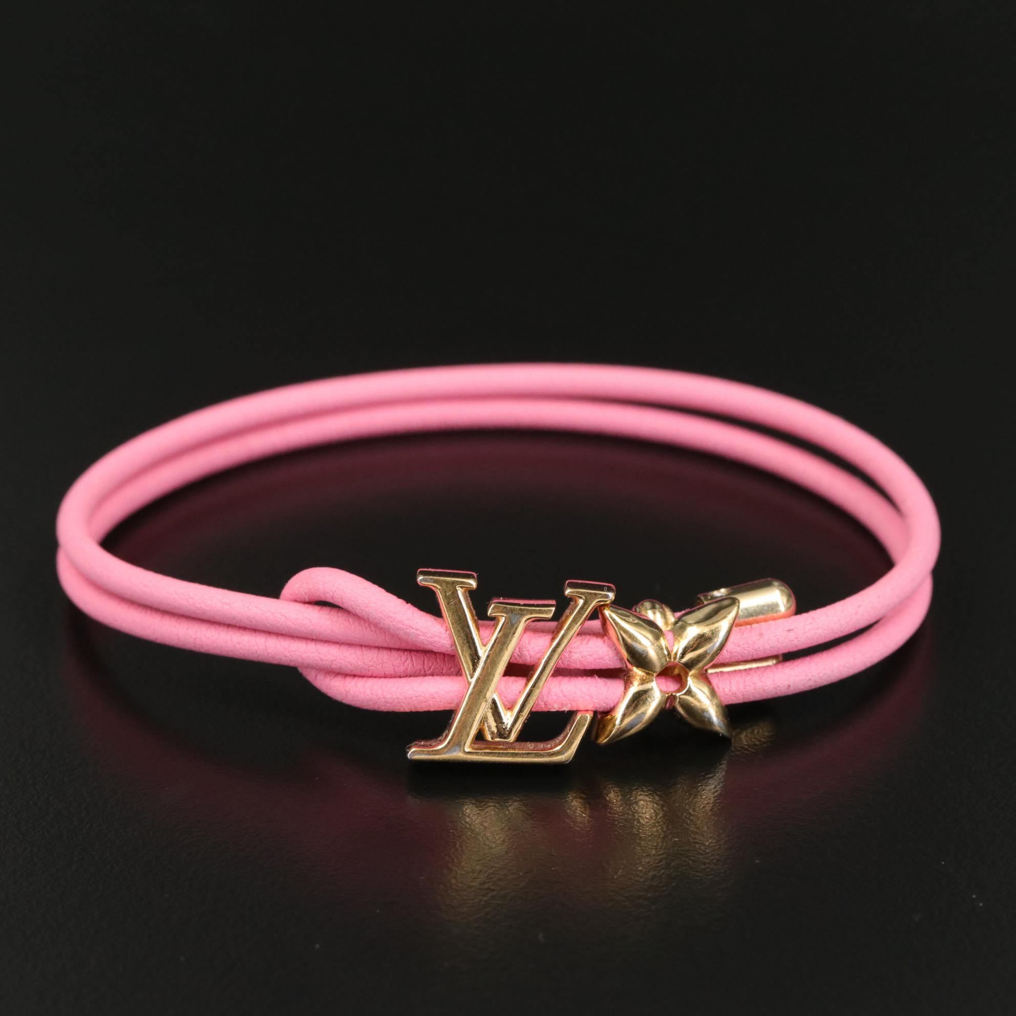 Louis Vuitton Bloom Adjustable Leather Bracelet