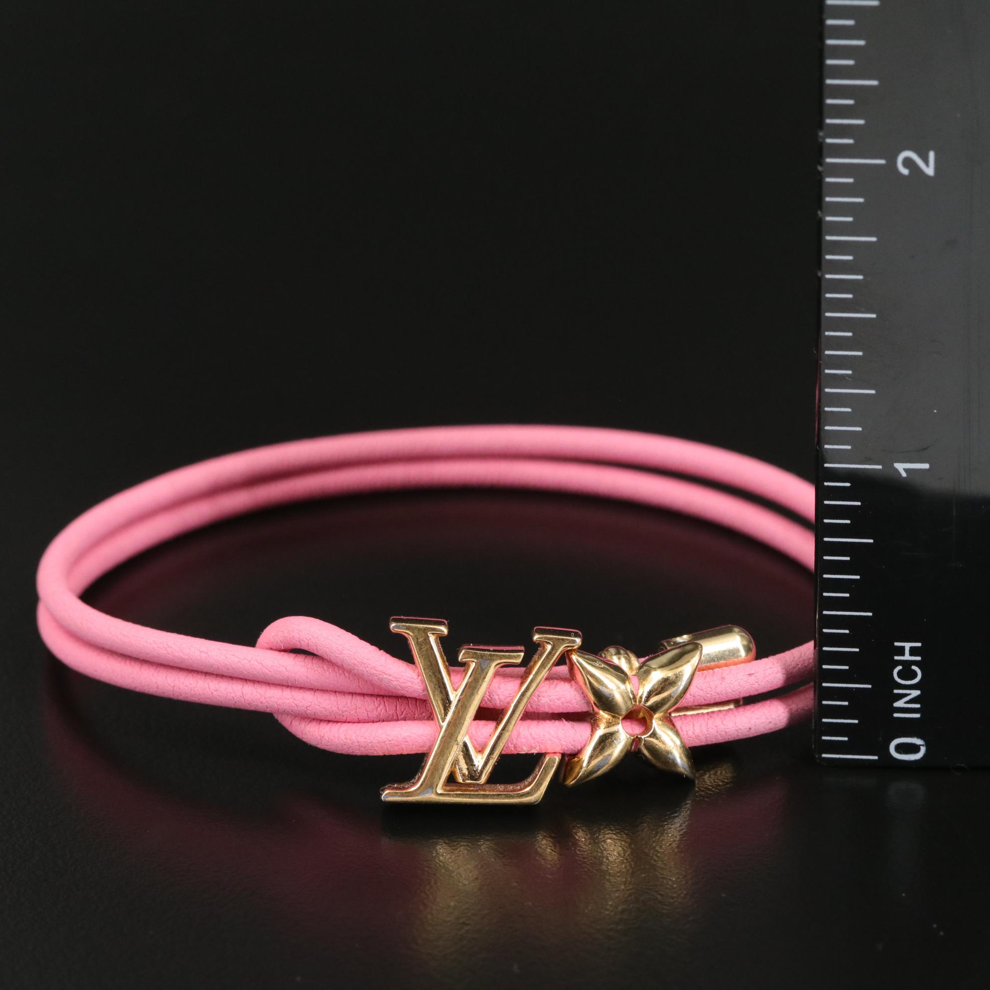 Louis Vuitton Bloom Adjustable Leather Bracelet