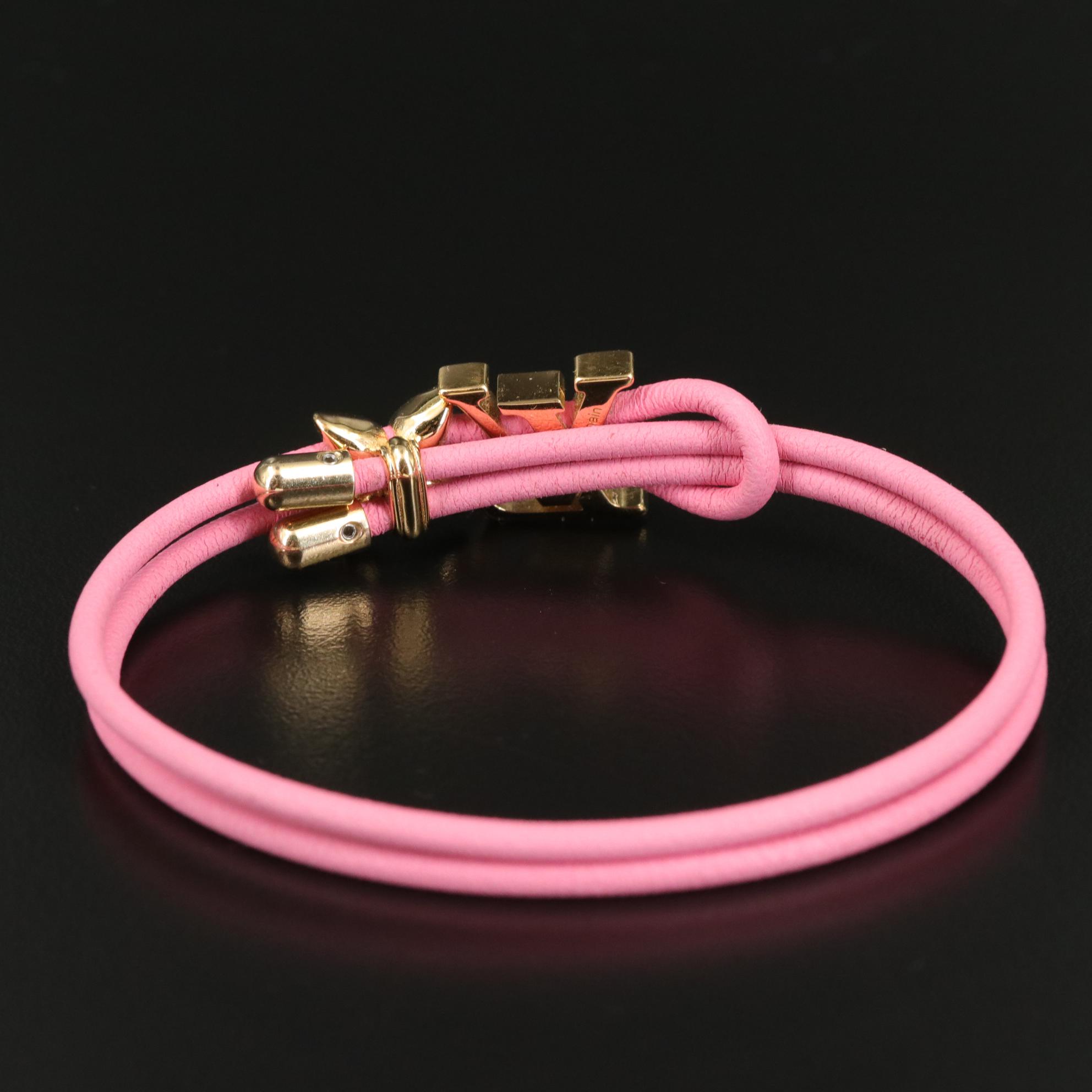 Louis Vuitton Bloom Adjustable Leather Bracelet