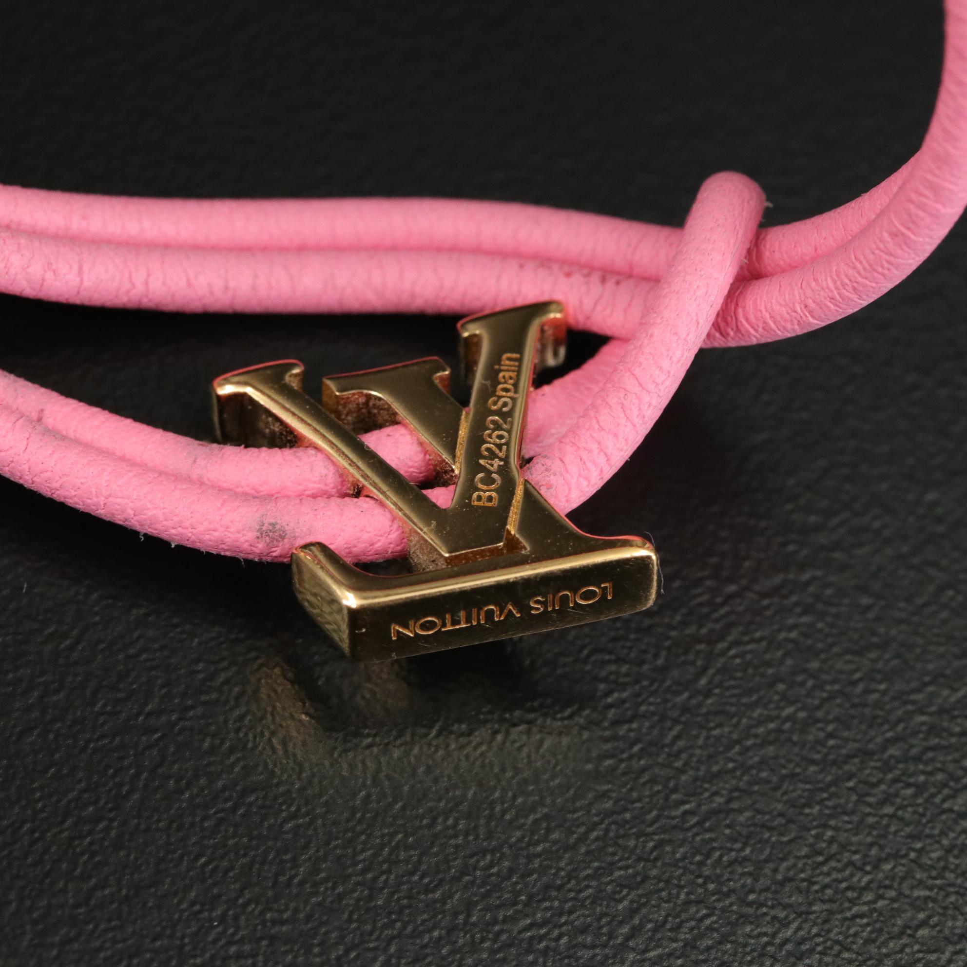 Louis Vuitton Bloom Adjustable Leather Bracelet