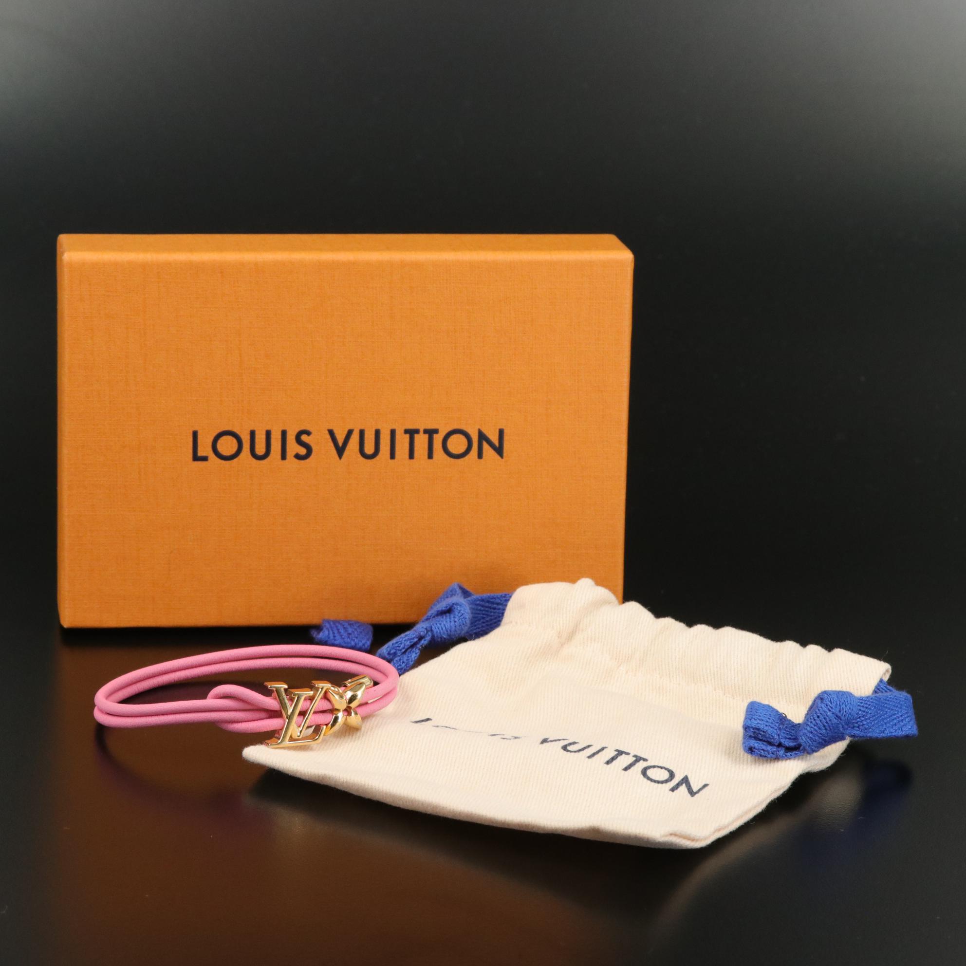 Louis Vuitton Bloom Adjustable Leather Bracelet