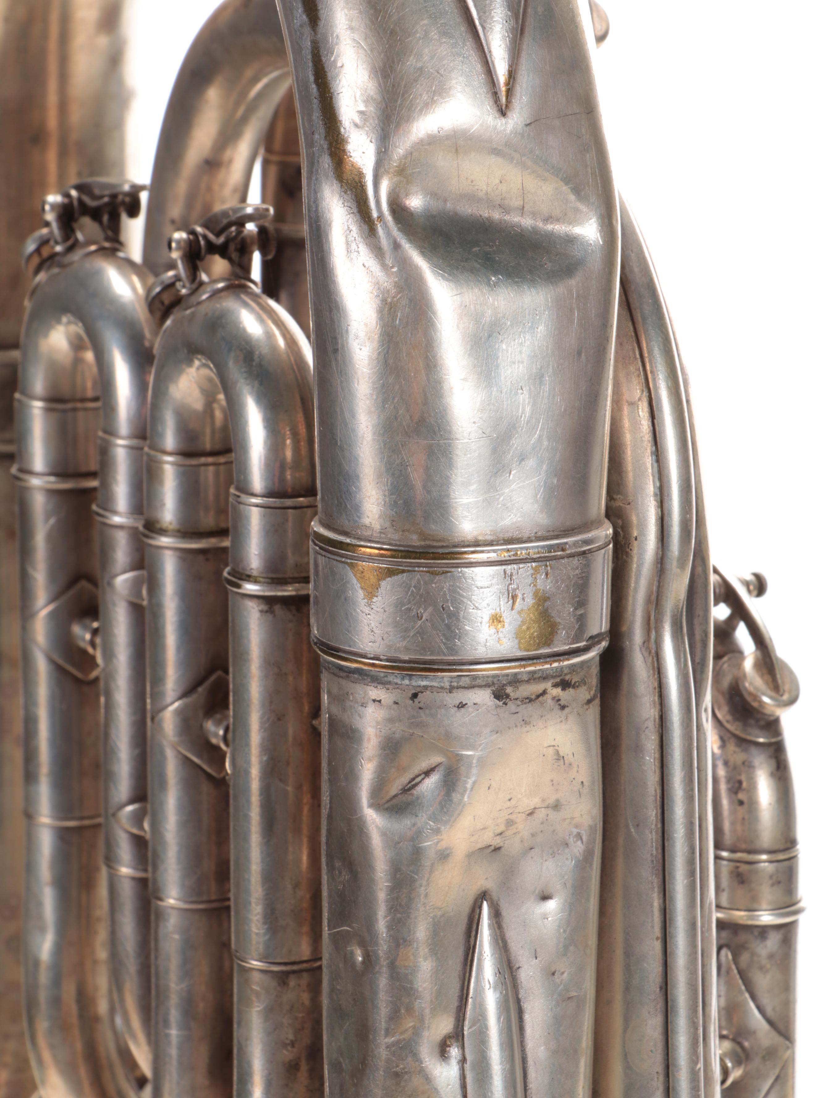 Frank Holton & Co WWII Era U.S Army 82nd Airborne Division Double Bell Euphonium