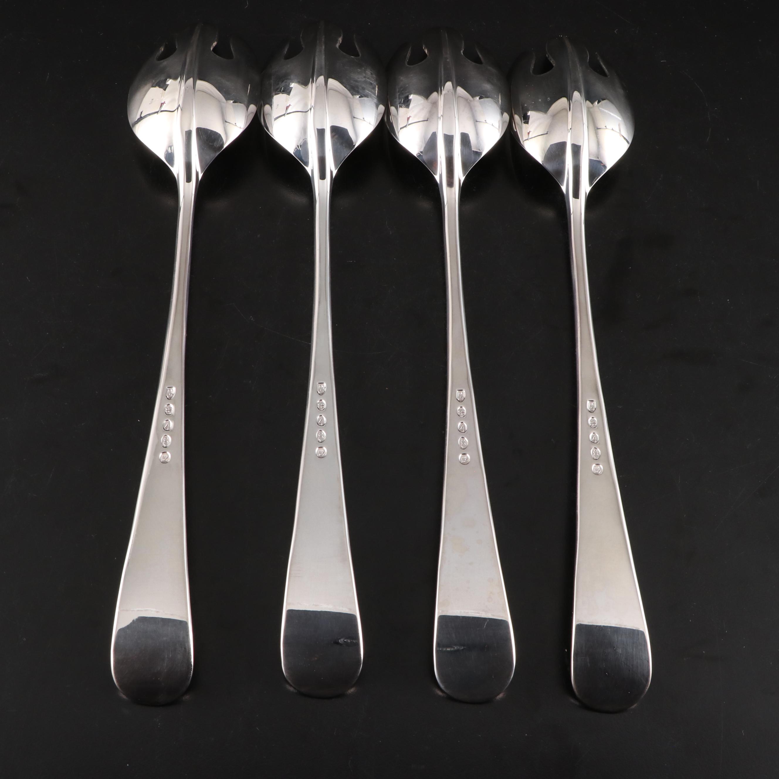 Gerity Products "Georgian" Silver Plate Candle Snuffers and Serving Forks