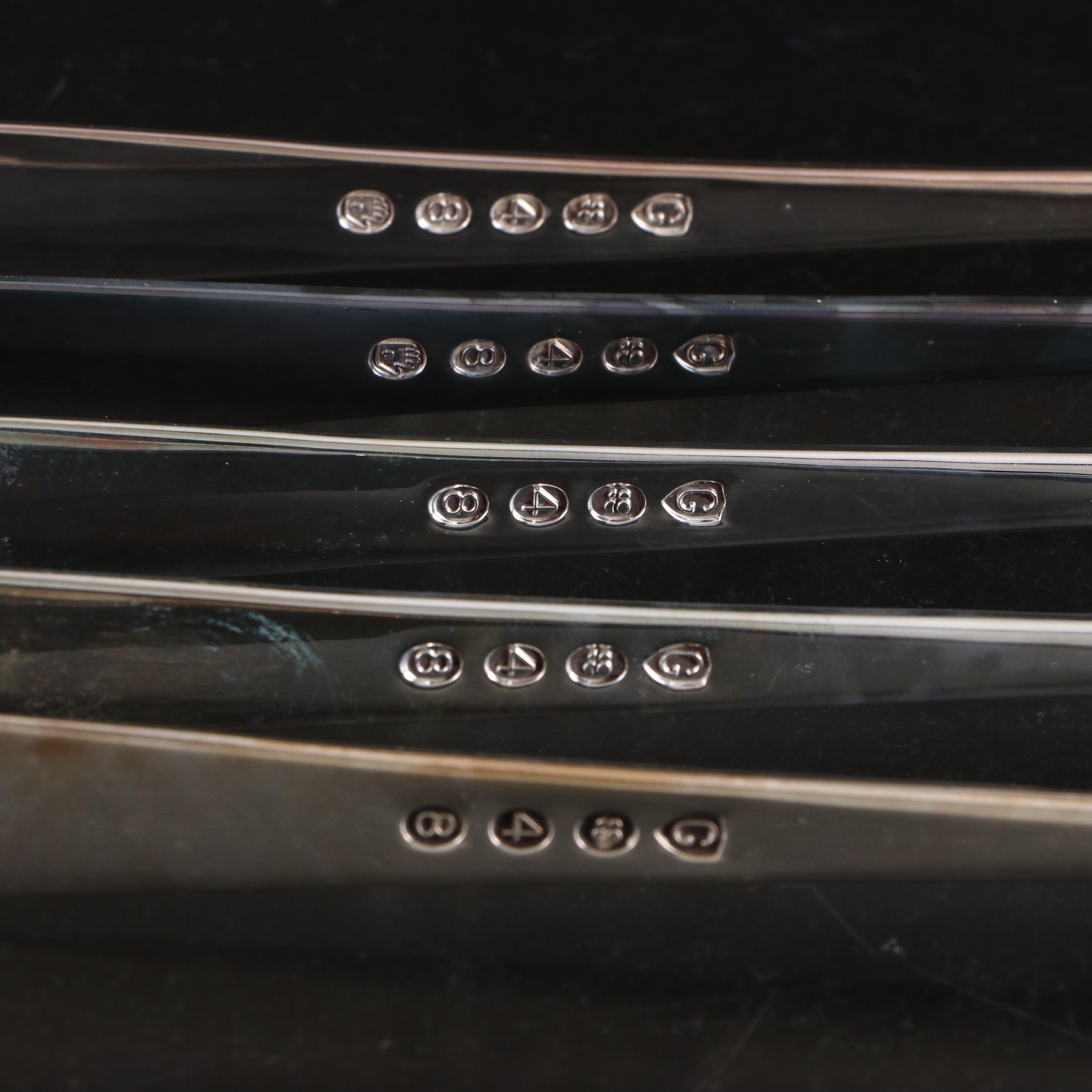 Gerity Products "Georgian" Silver Plate Candle Snuffers and Serving Forks